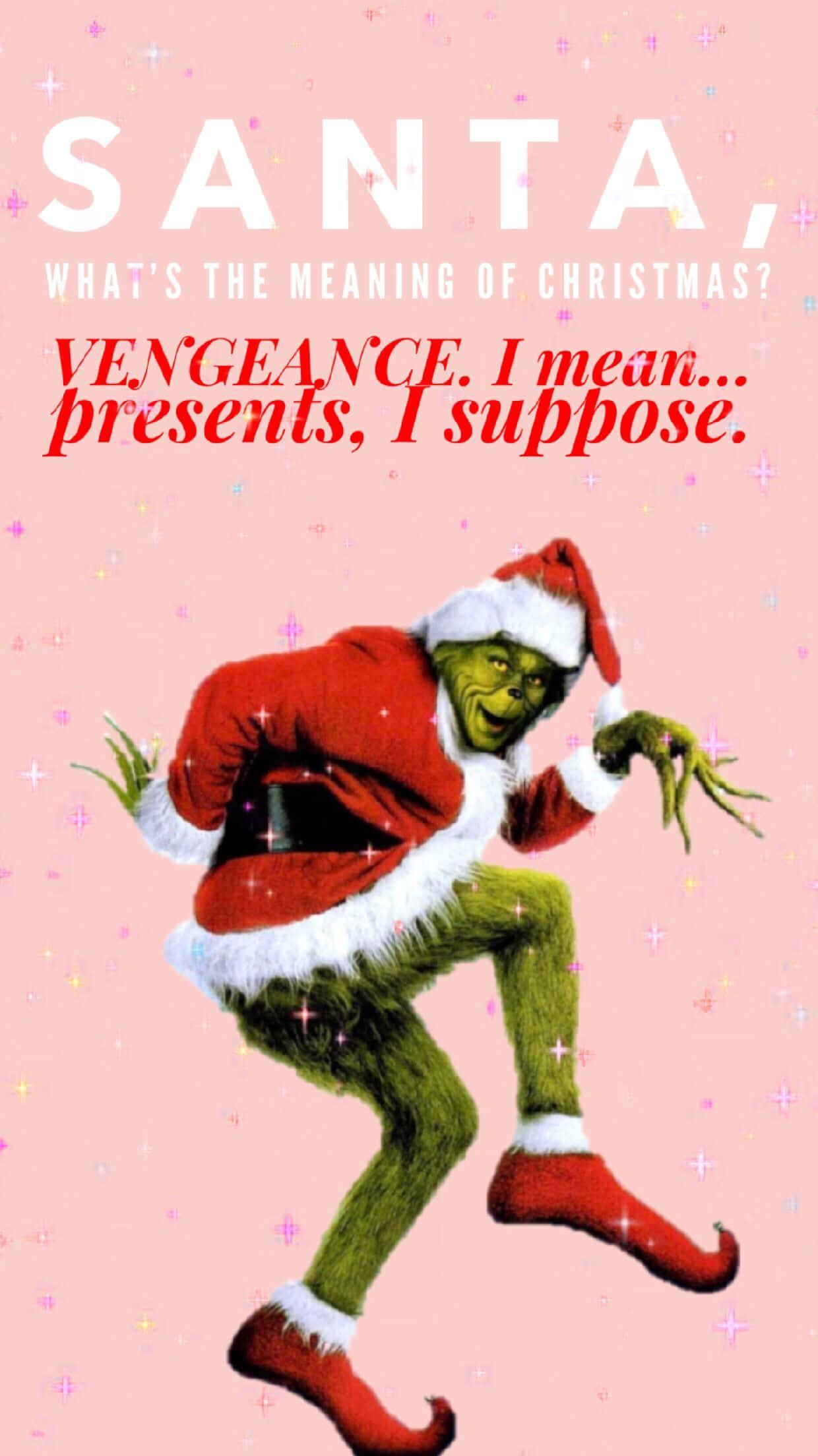 A Grinchly Grin — 1240x2208 wallpaper
