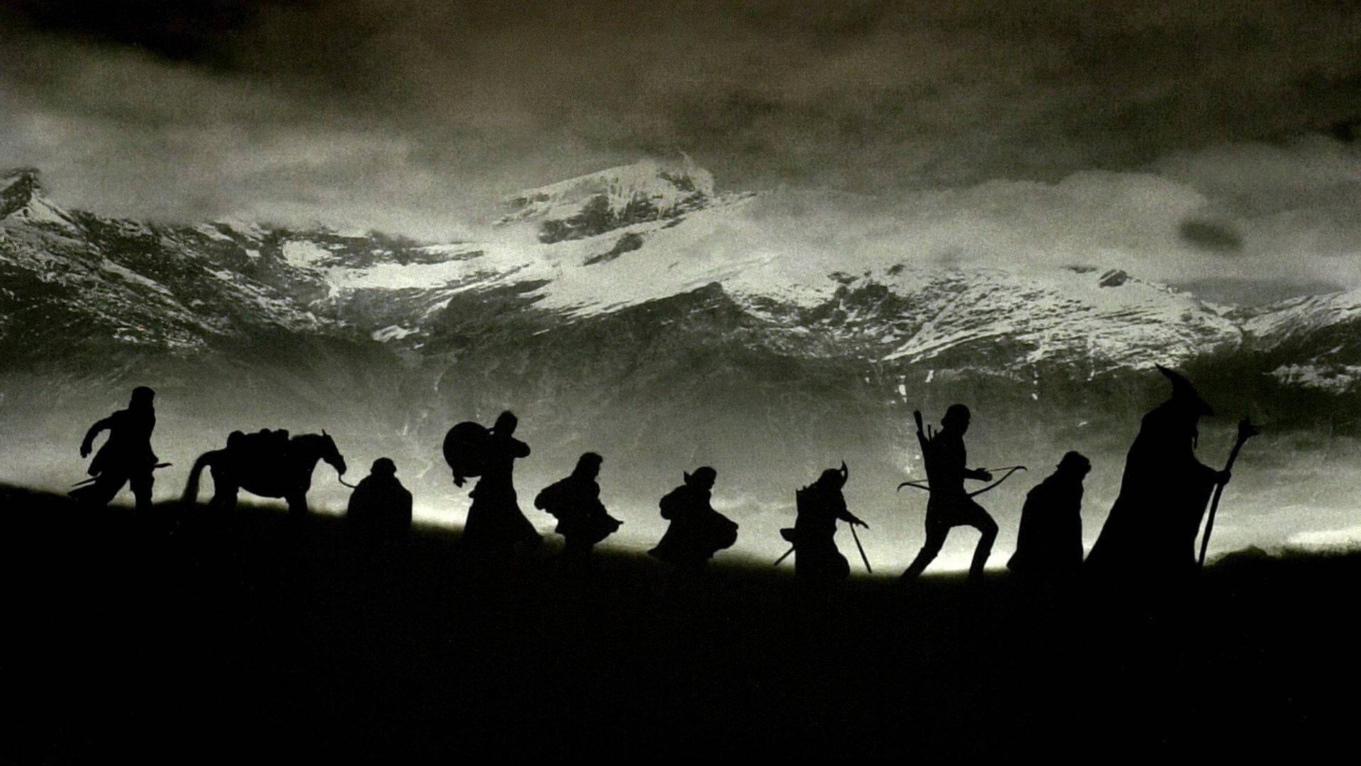 a group of people are silhouetted in the dark — 1920x1080 wallpaper