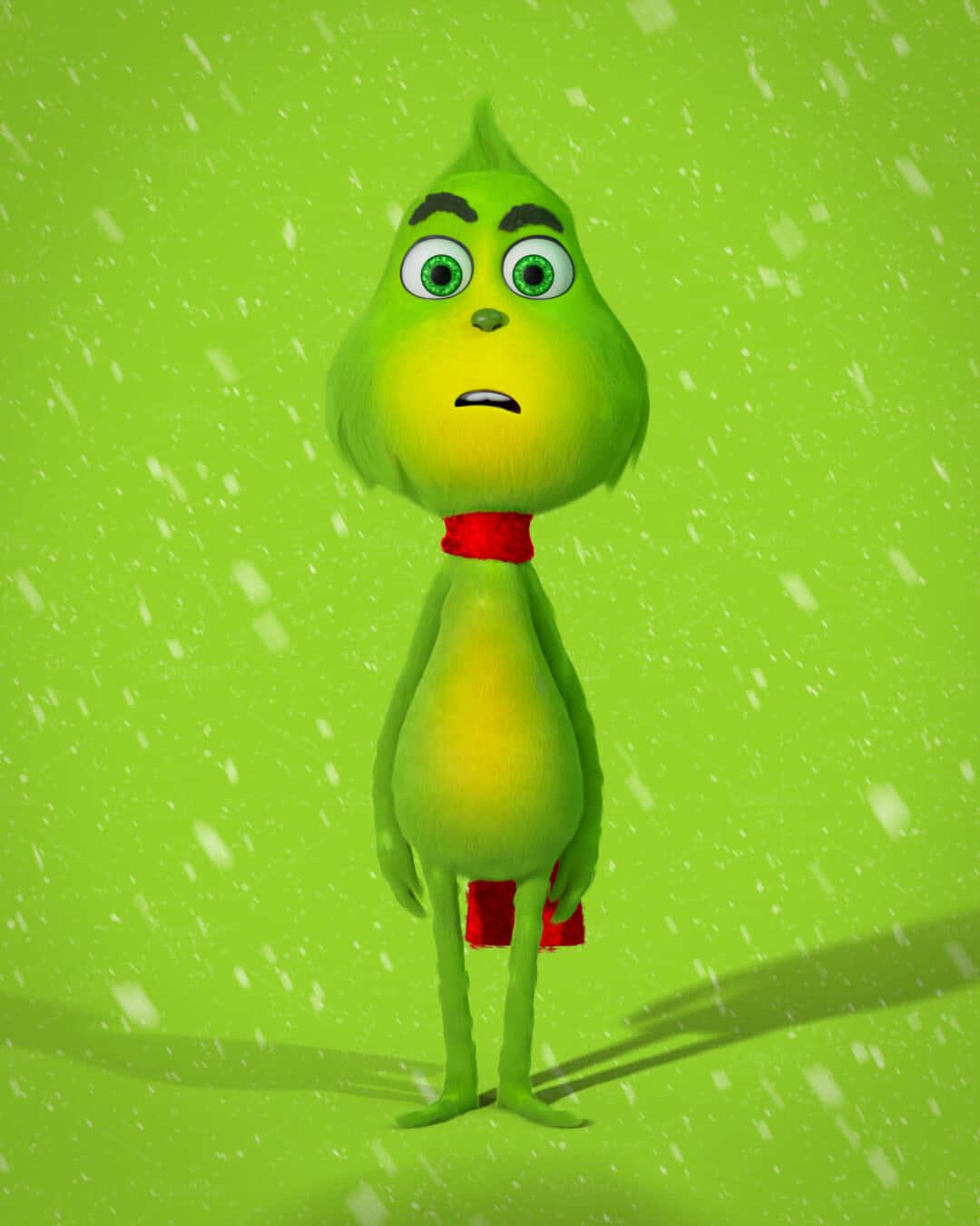 A grumpy Grinch who dislikes Christmas — 1080x1350 wallpaper