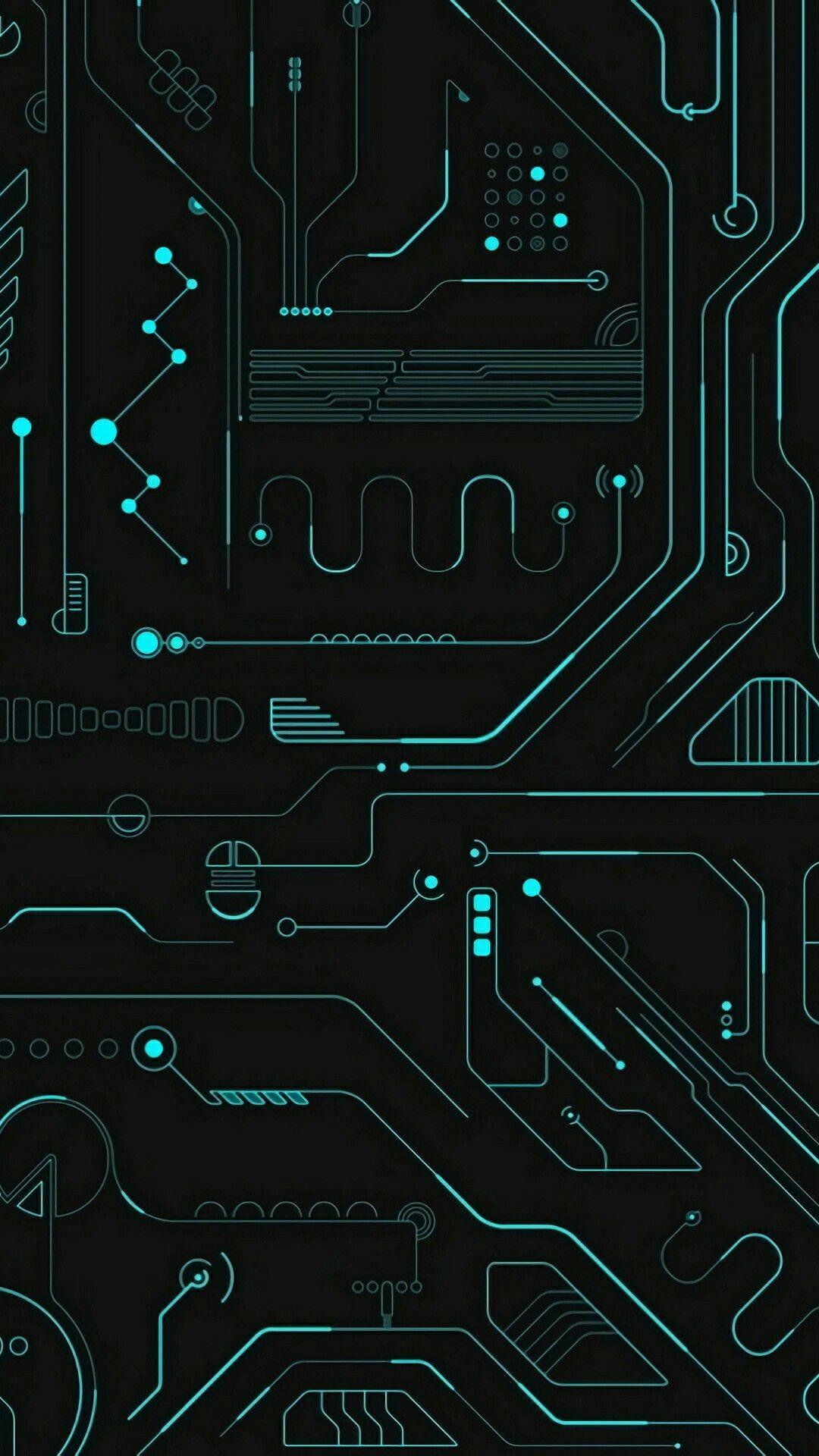 A hacker hard at work on a circuit board — 1080x1920 wallpaper
