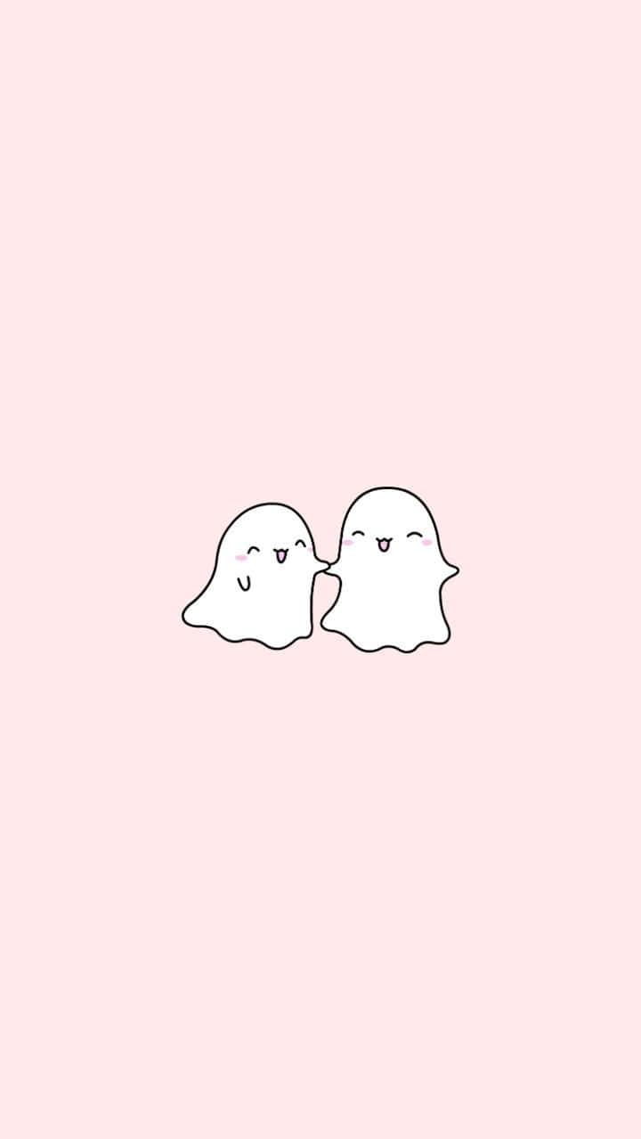 A happy ghost celebrating Halloween — 720x1278 wallpaper