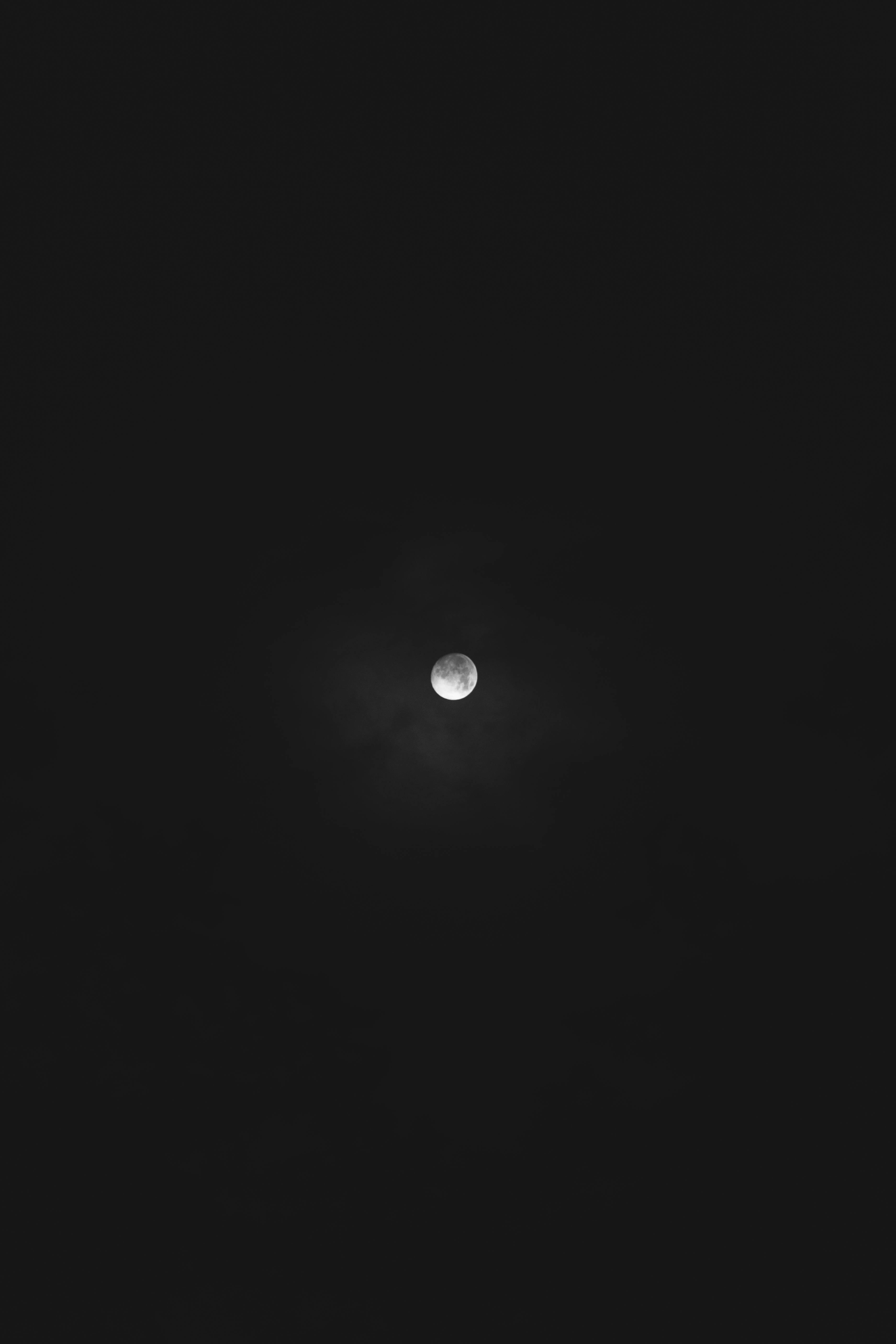 A Harvest Moon Rising in the Night Sky — 3744x5616 wallpaper