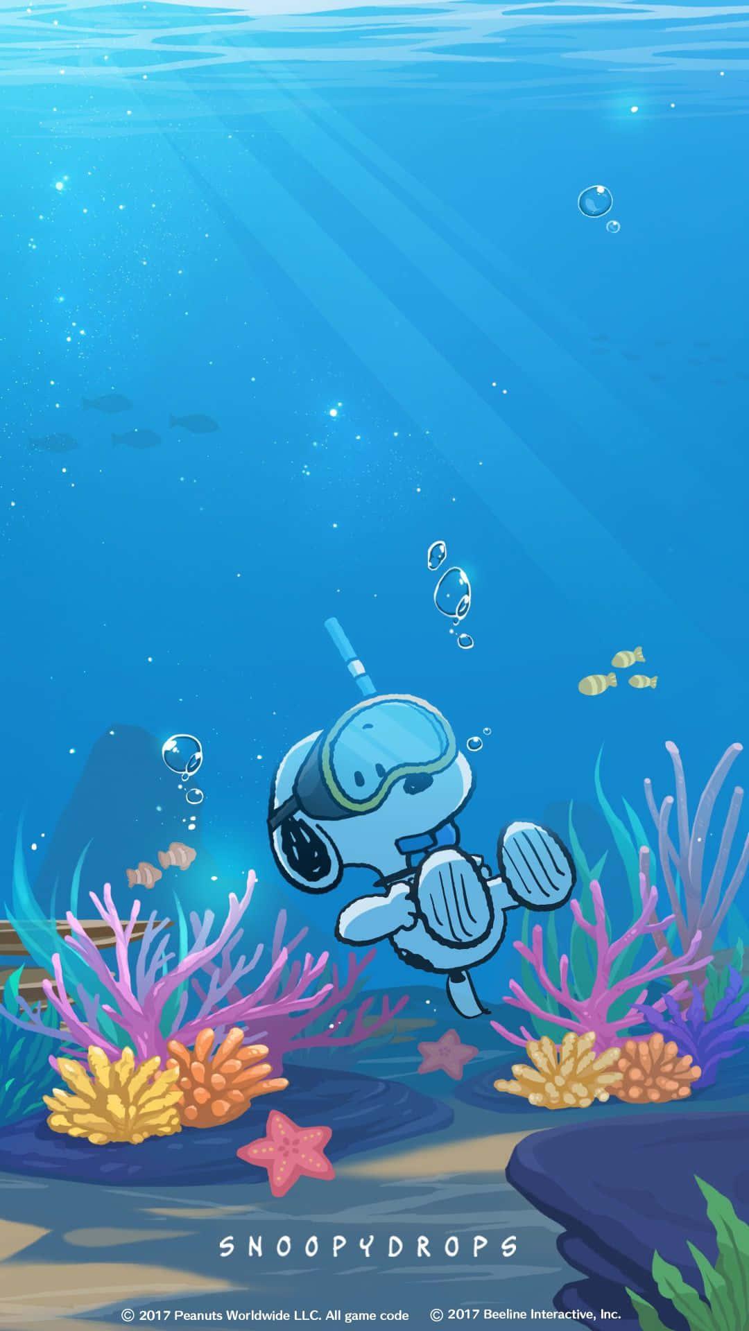 A joyful moment for Snoopy and his friends! — 1080x1920 wallpaper
