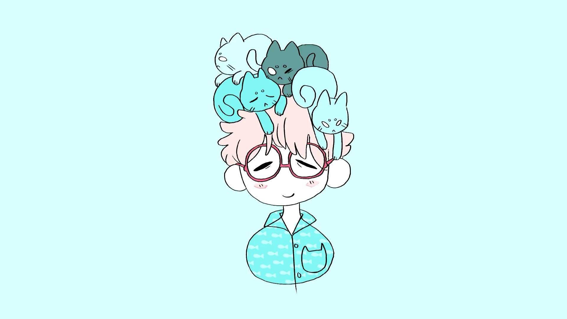 A Kawaii Anime Boy With Glasses — 1920x1080 wallpaper
