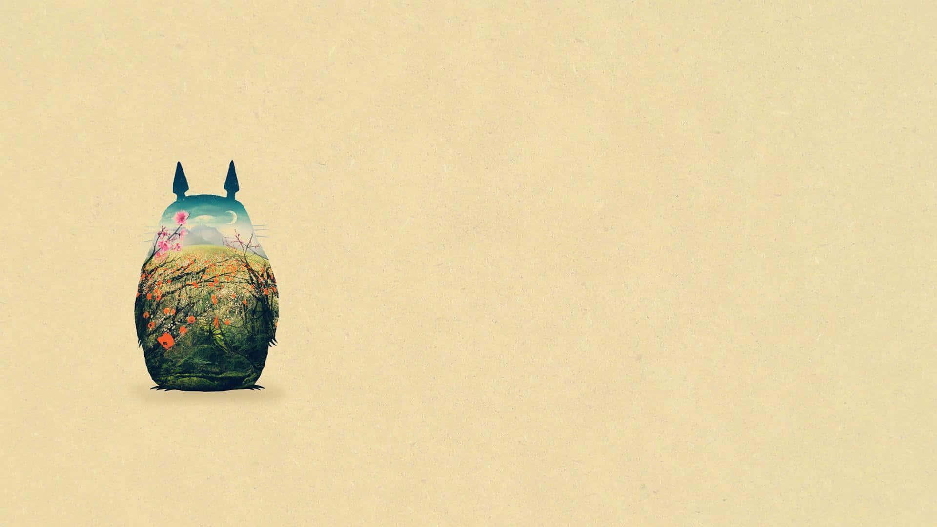 A magical Totoro on a journey through the forest — 1920x1080 wallpaper
