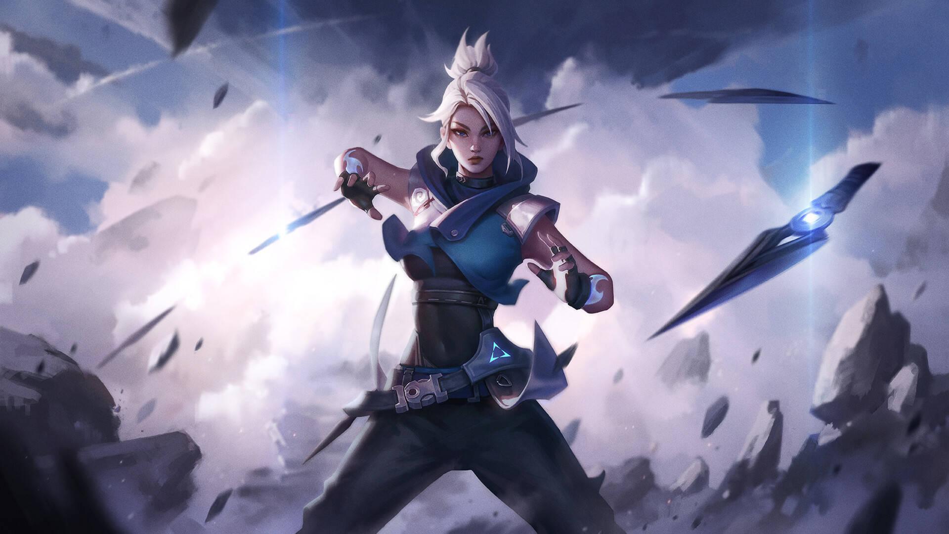 A master of the skies, Jett blades her way in Valorant — 1920x1080 wallpaper