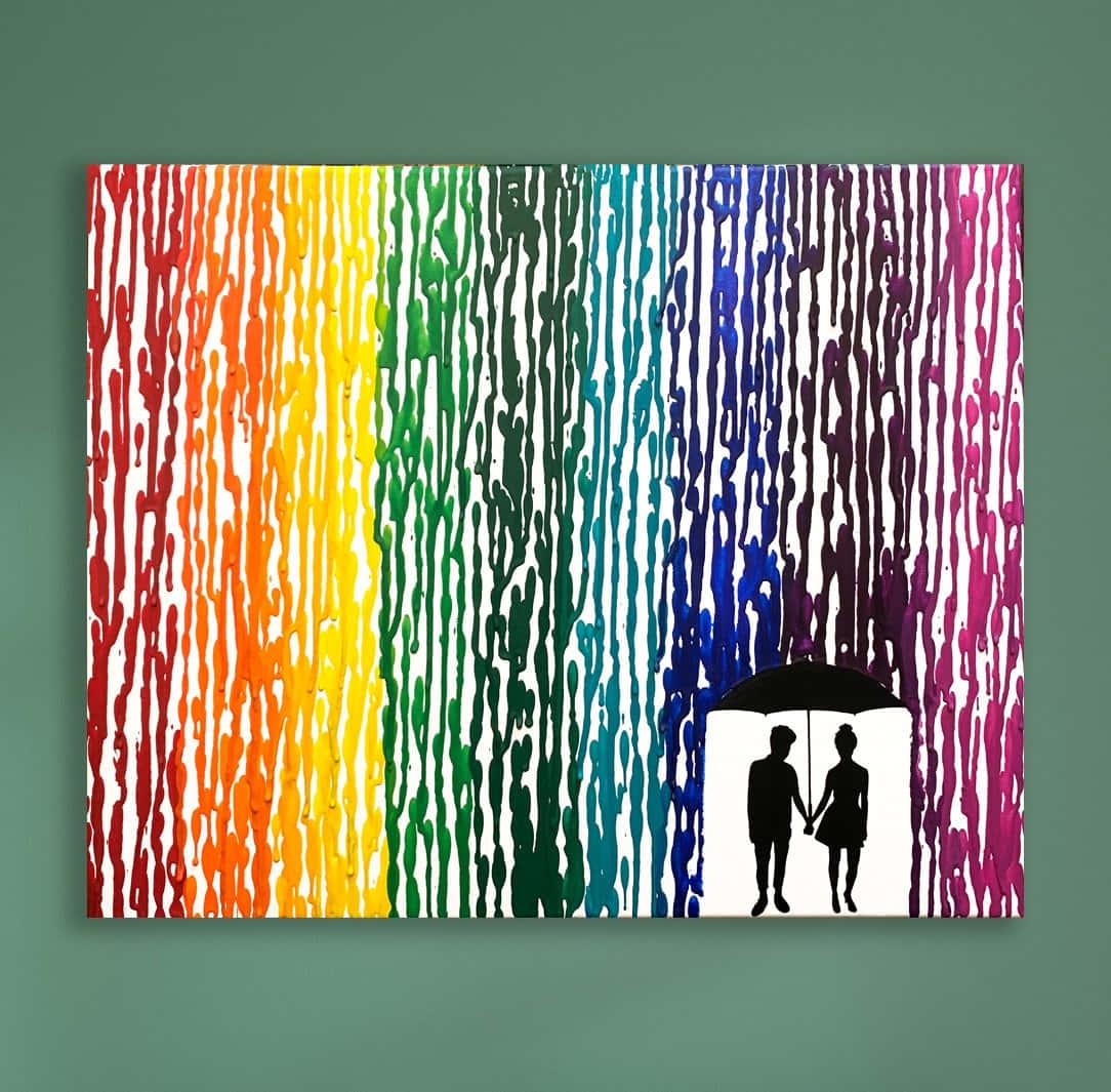A Mysterious Blend of Colors:Abstract Drip Art — 1084x1065 wallpaper