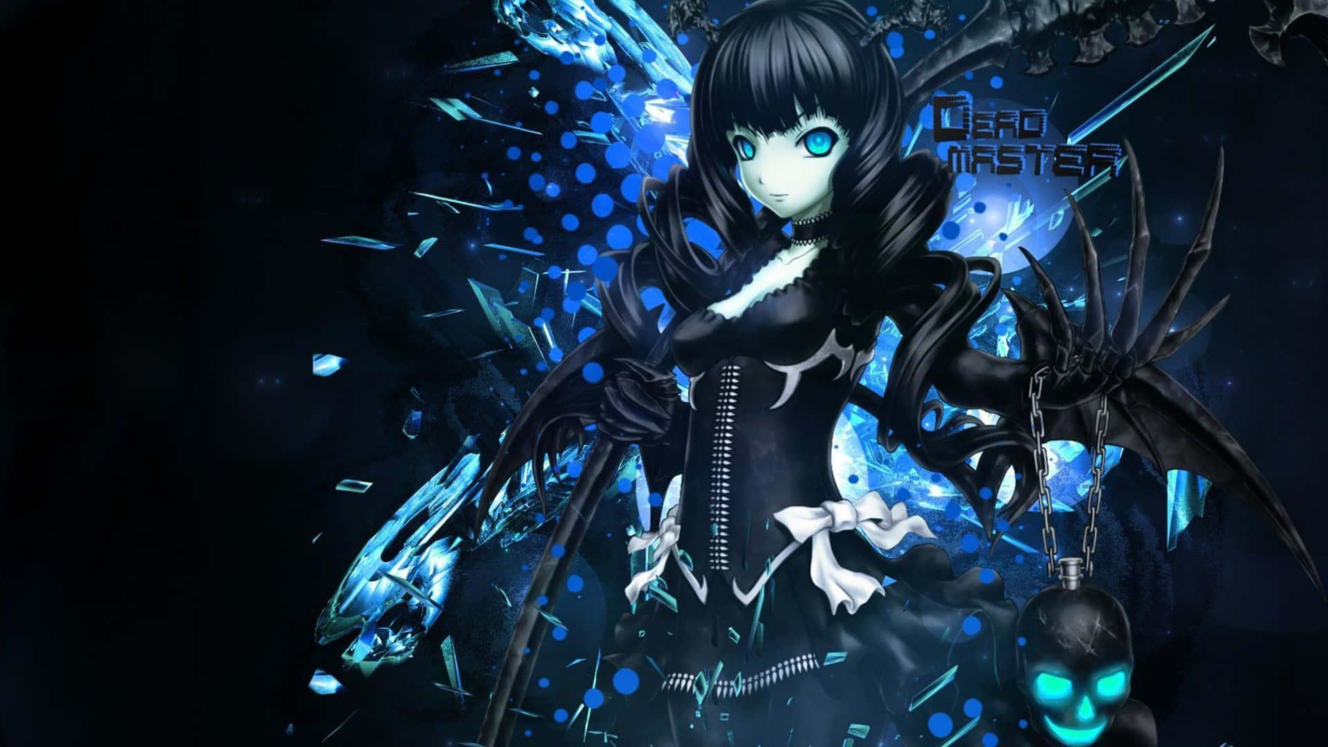 A Mysterious Dark Anime Girl — 1920x1080 wallpaper