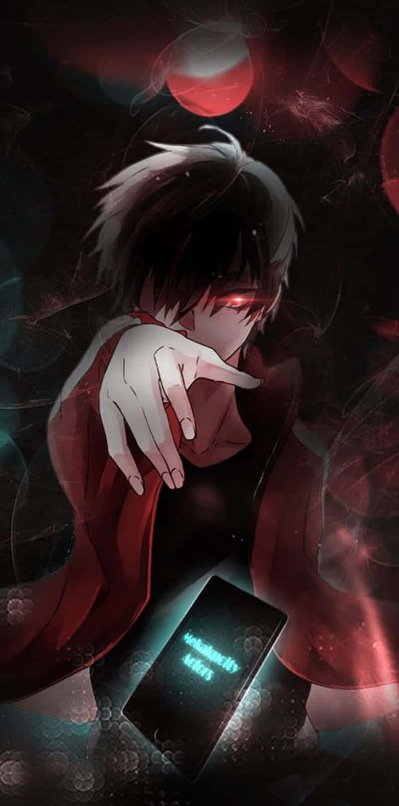 A mysterious yet captivating dark anime boy