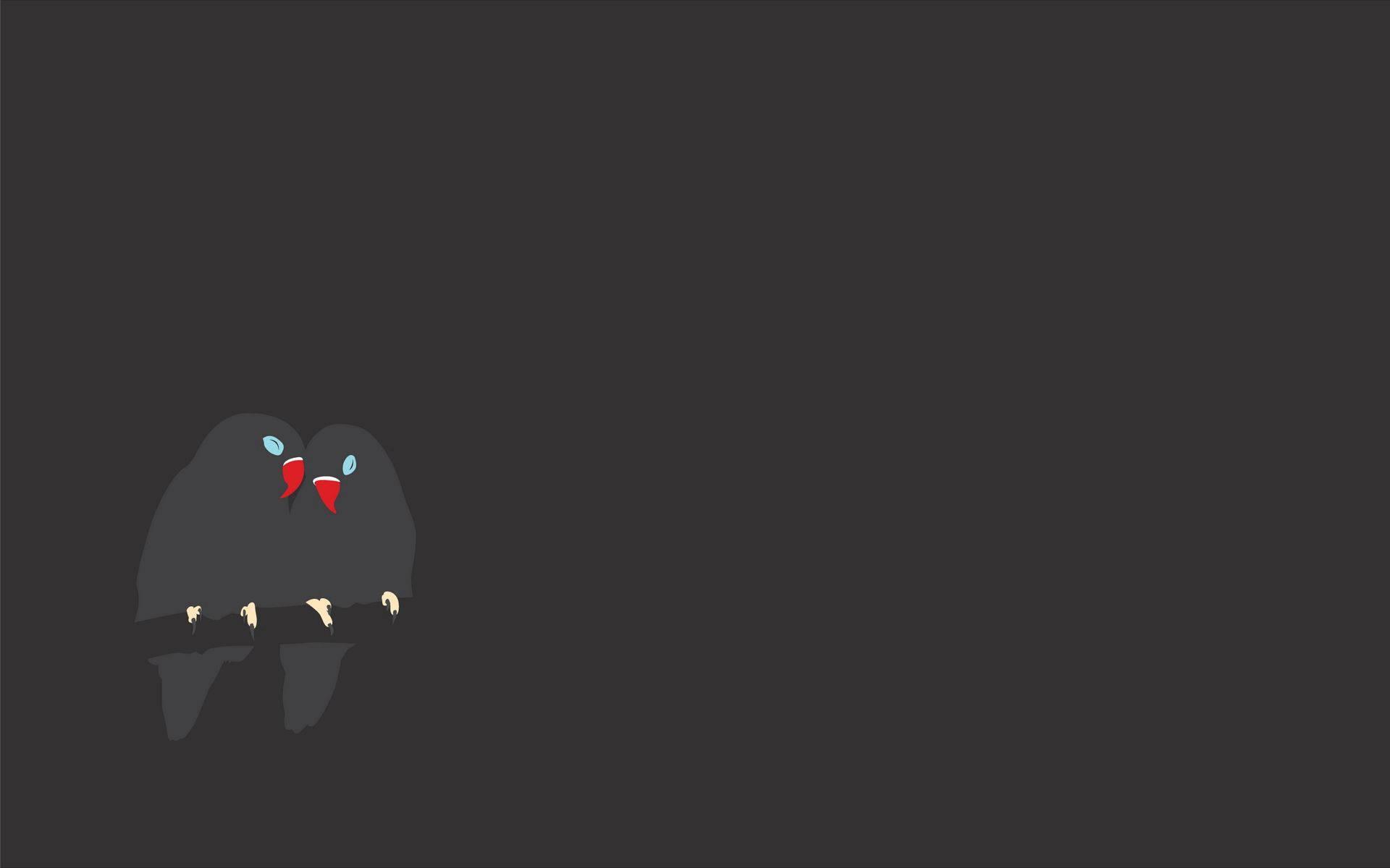 A Pair of Minimalist Lovebirds — 1920x1200 wallpaper