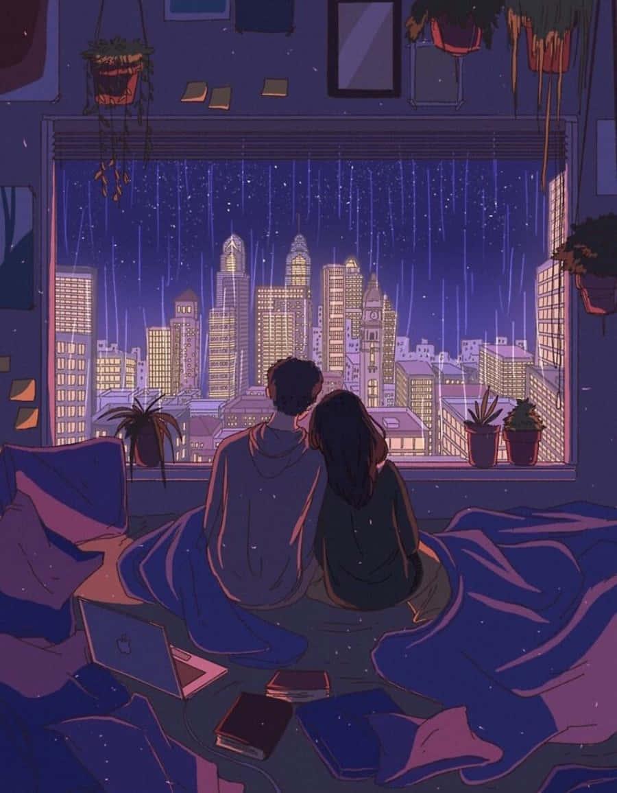 A passionate moment of Anime Love — 900x1156 wallpaper