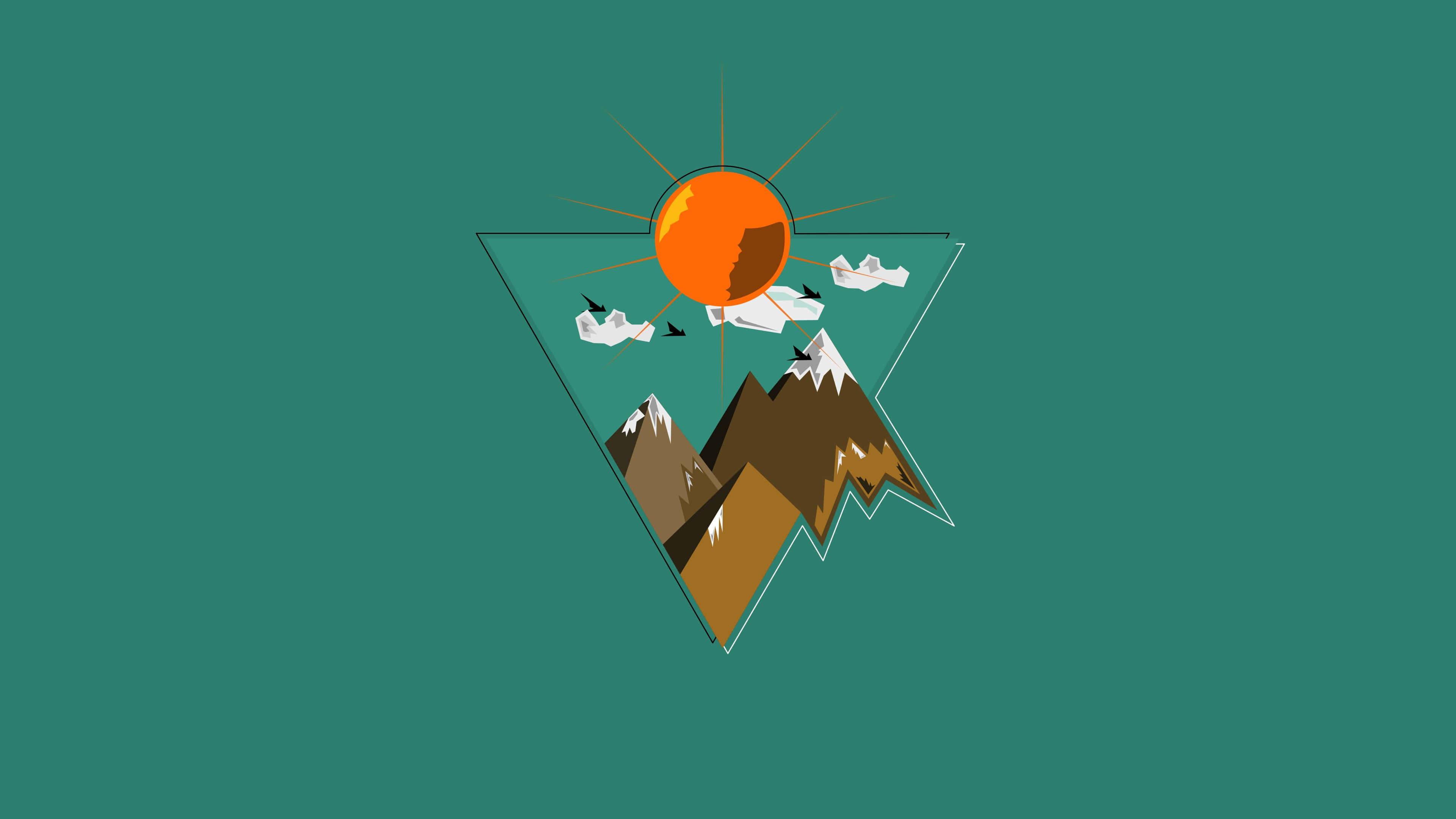 A peaceful minimalistic scene