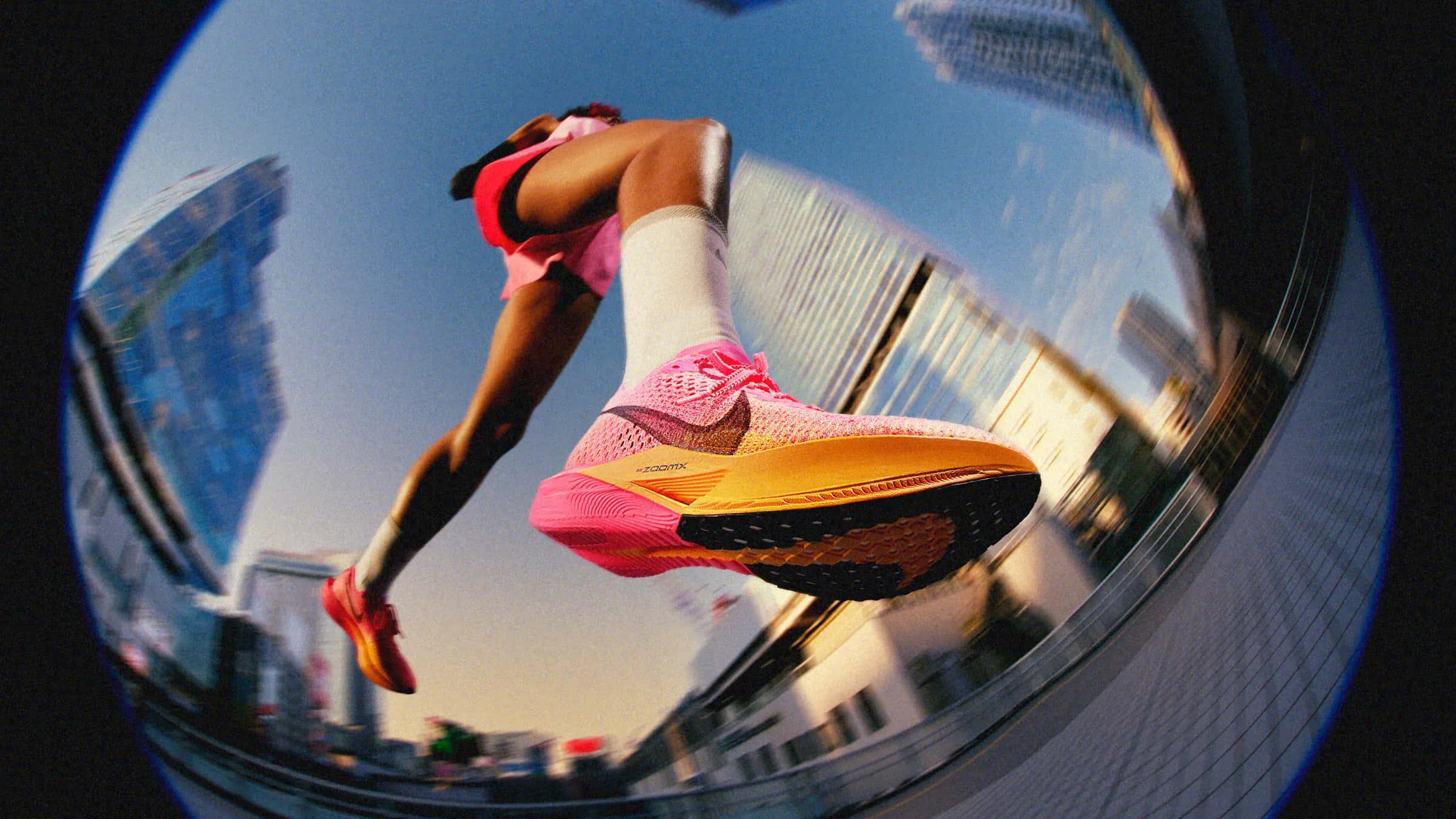 a person is running — 2399x1349 wallpaper