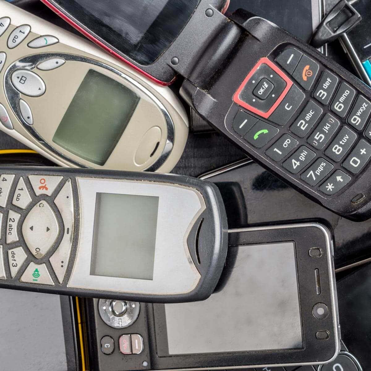 a pile of cell phones — 1200x1200 wallpaper
