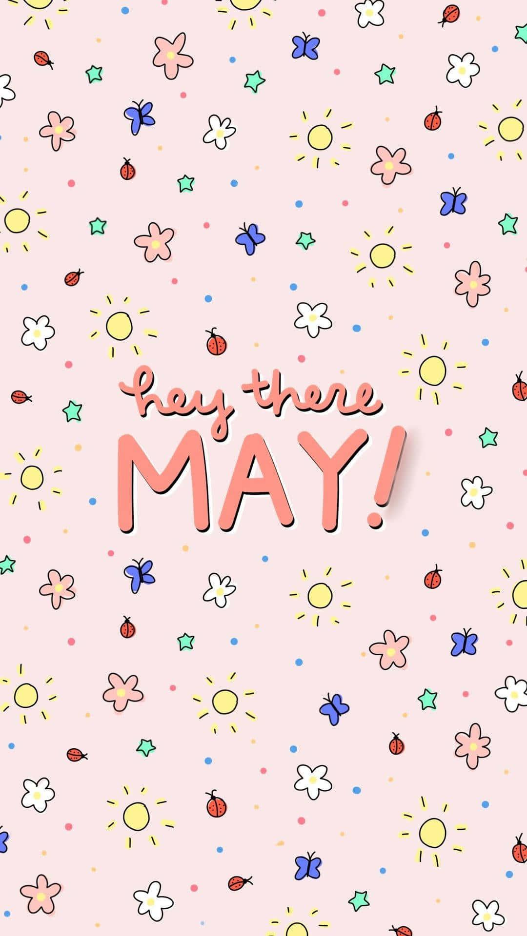 a pink background with the words'may' — 1080x1920 wallpaper