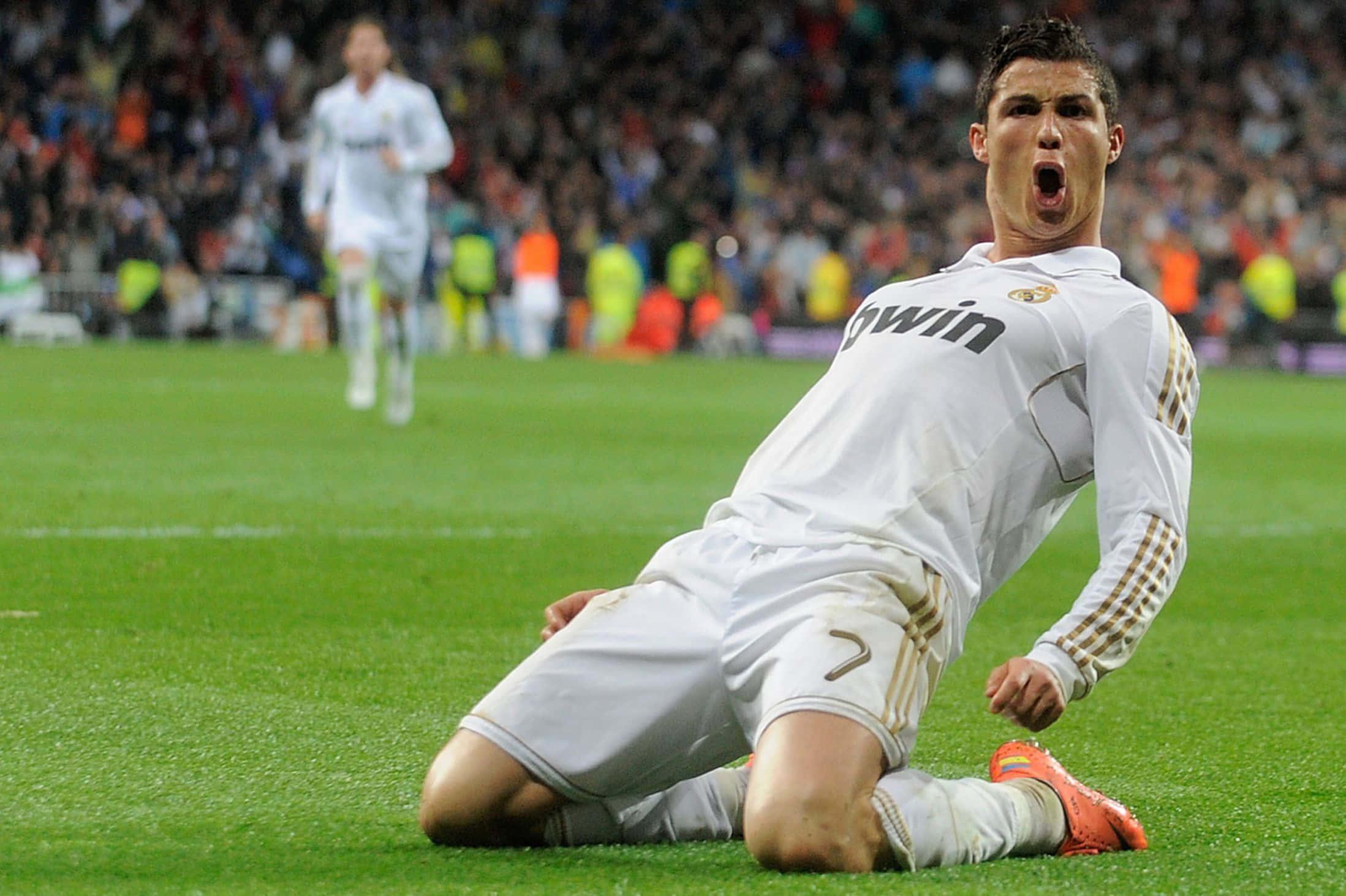 A portrait of legendary footballer, Cristiano Ronaldo