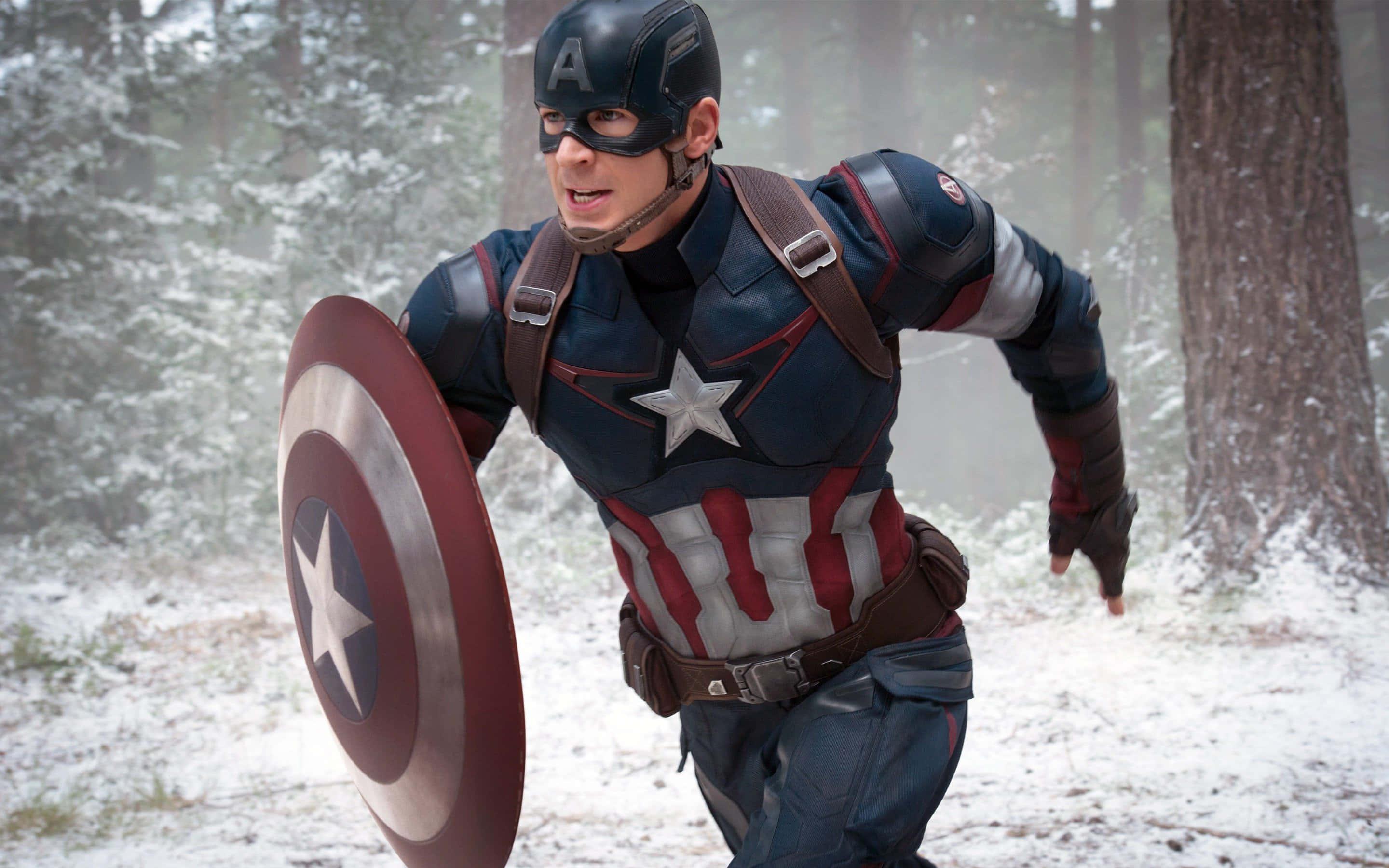 A Powerful Hero - Captain America — 2880x1800 wallpaper