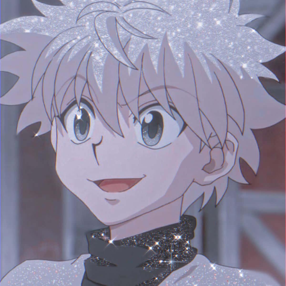 A powerful warrior - Killua in an energic standing pose — 1200x1200 wallpaper