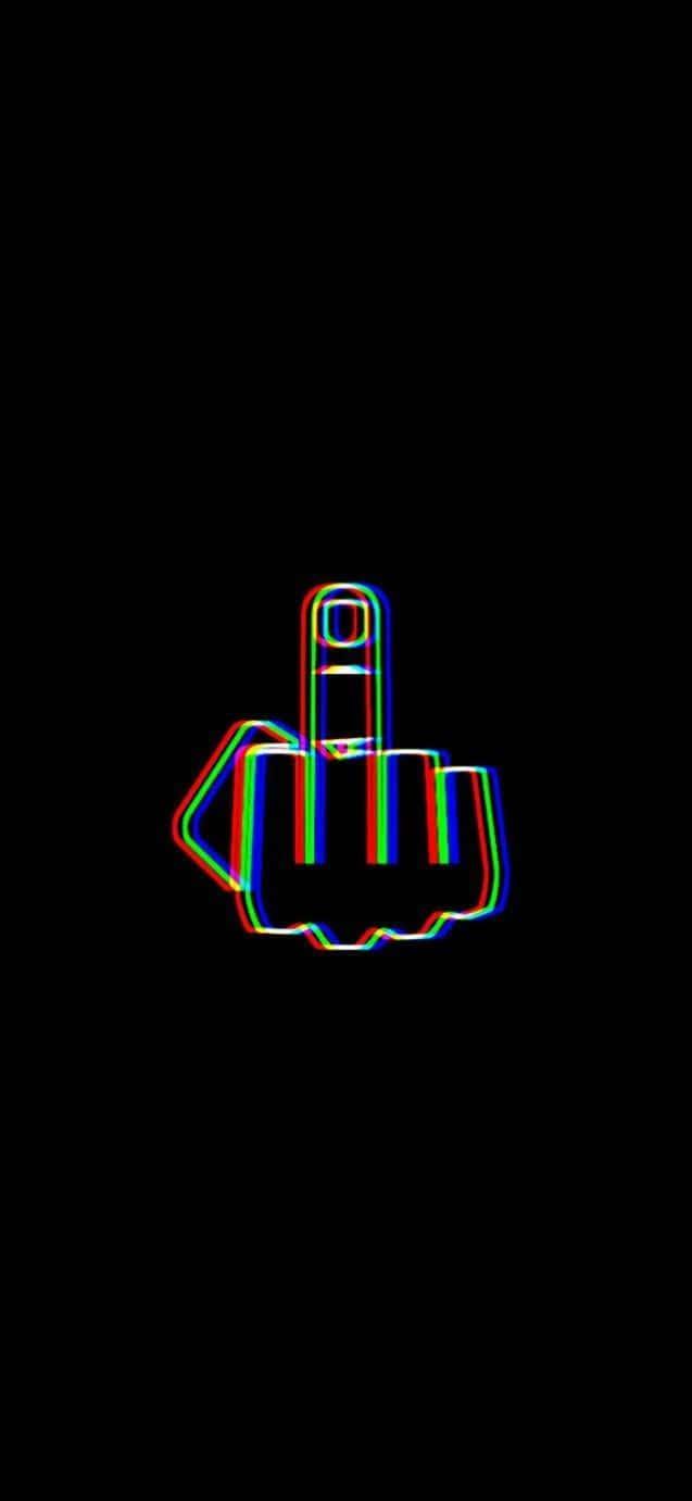 a rainbow colored hand with a finger on it — 637x1381 wallpaper