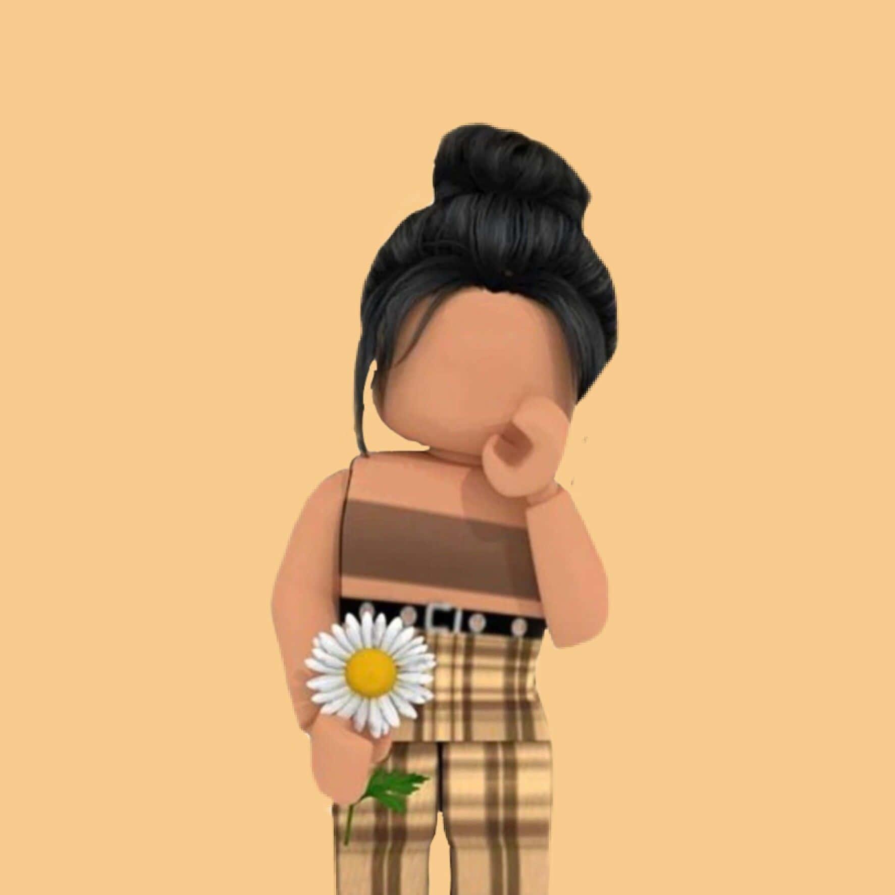A Roblox avatar poses at a serene nature retreat. — 1773x1773 wallpaper