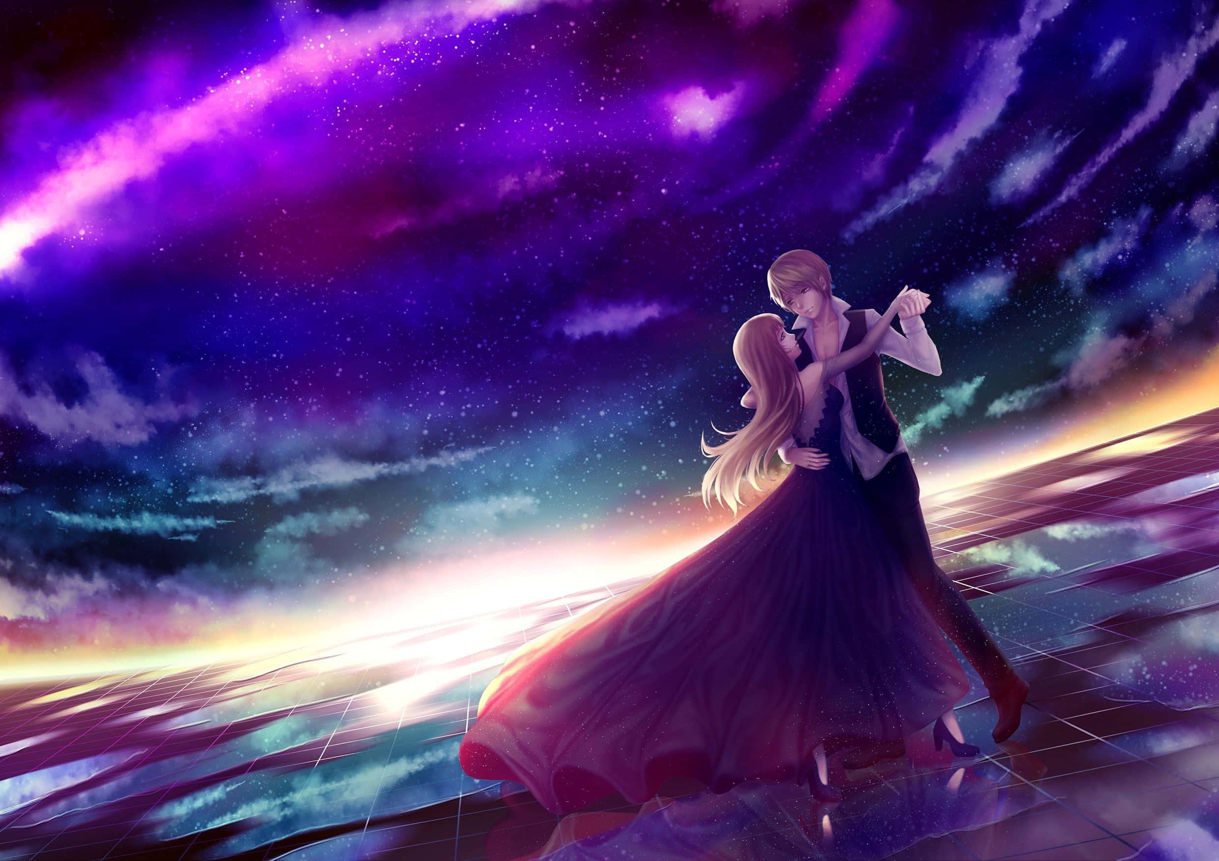 A romantic embrace for the lovebirds sharing a beautiful sunset. — 2481x1754 wallpaper