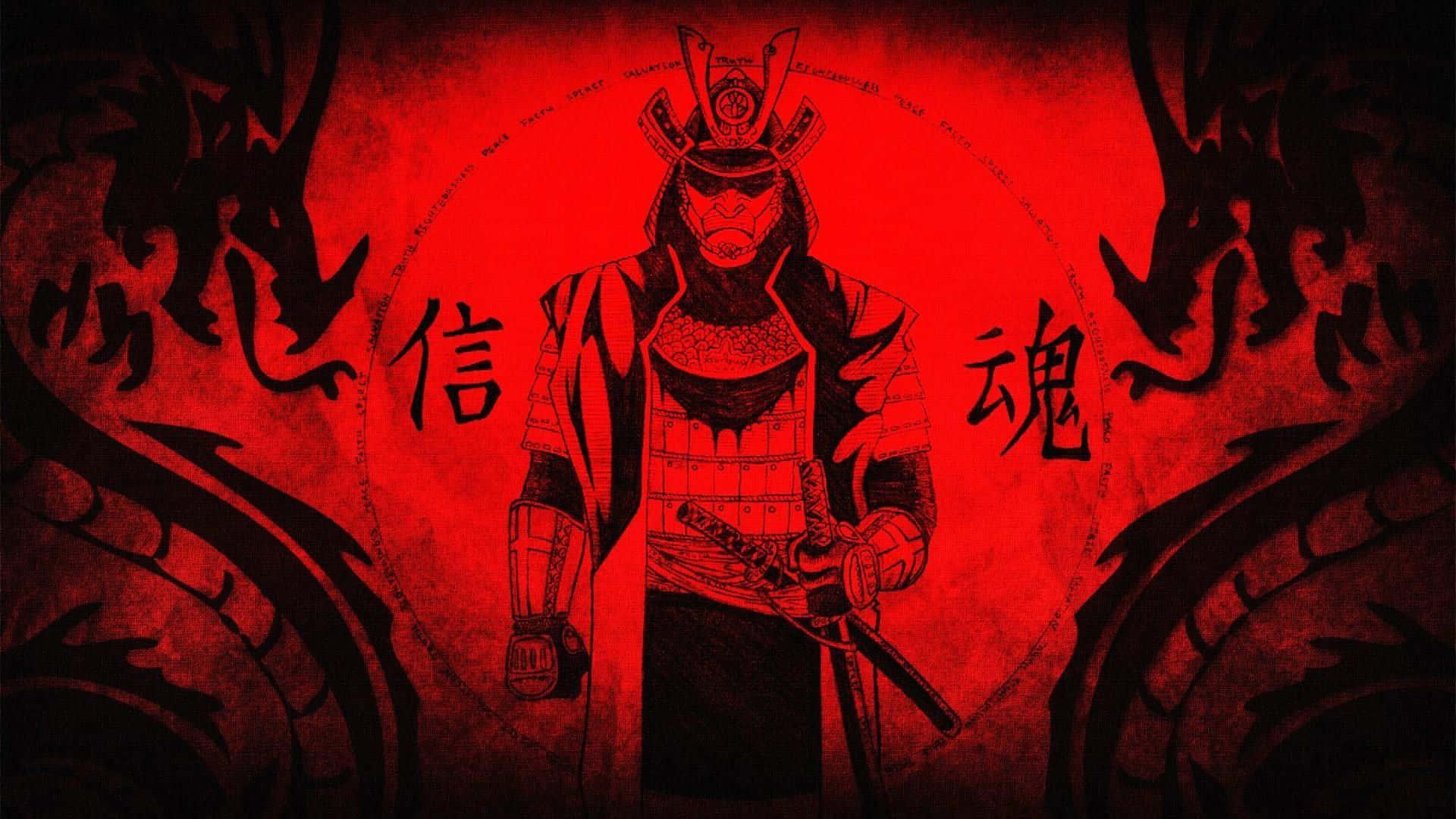 A Samurai Ready for Battle — 1920x1080 wallpaper