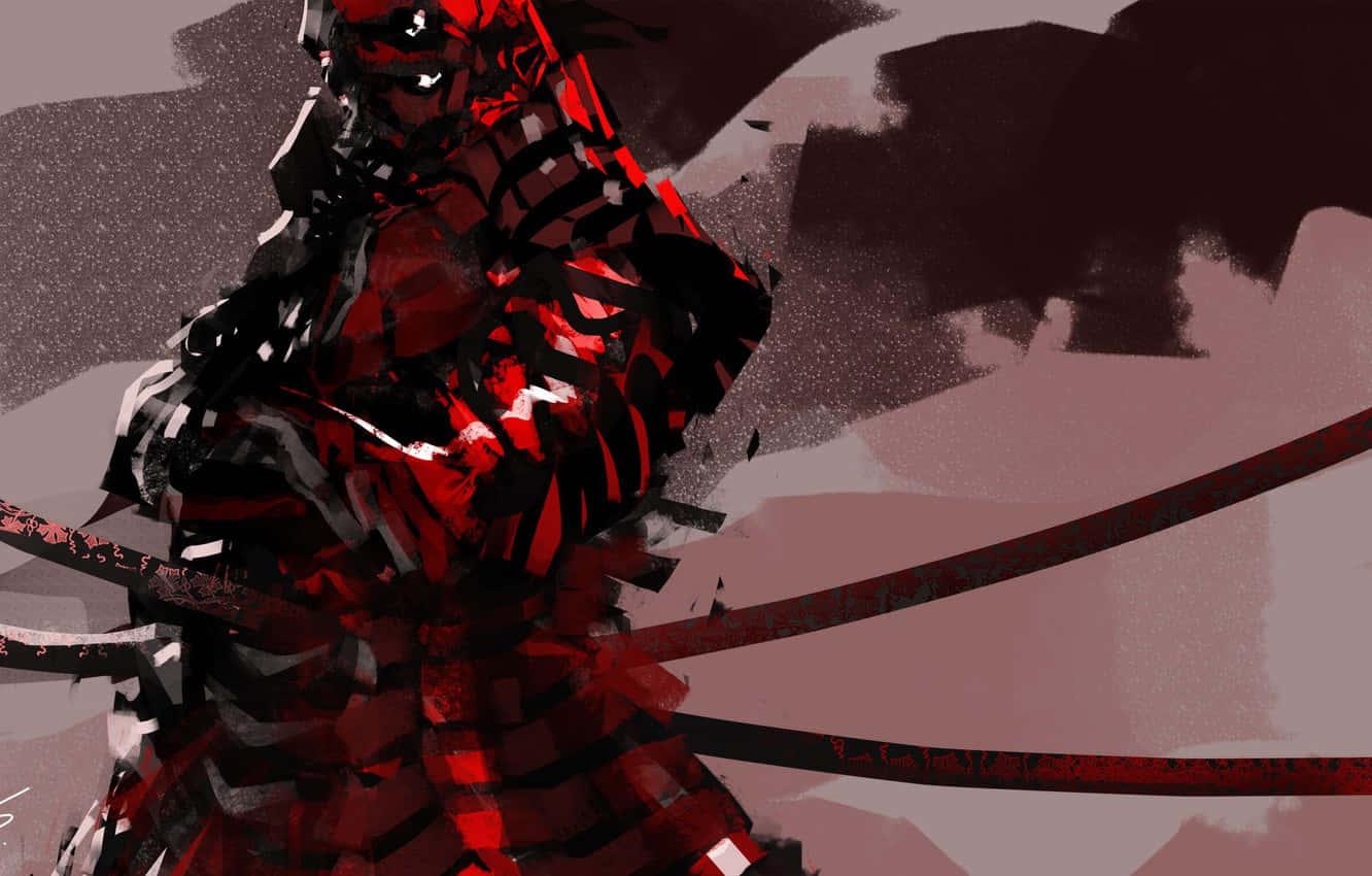 A samurai warrior in traditional Japanese attire — 1332x850 wallpaper