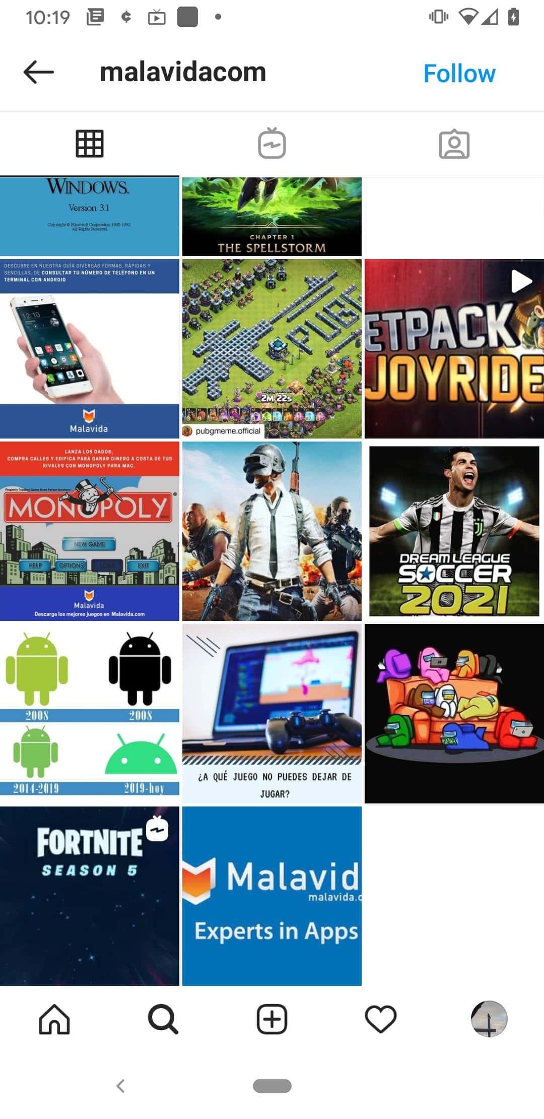 a screenshot of the app with various apps — 1080x2220 wallpaper