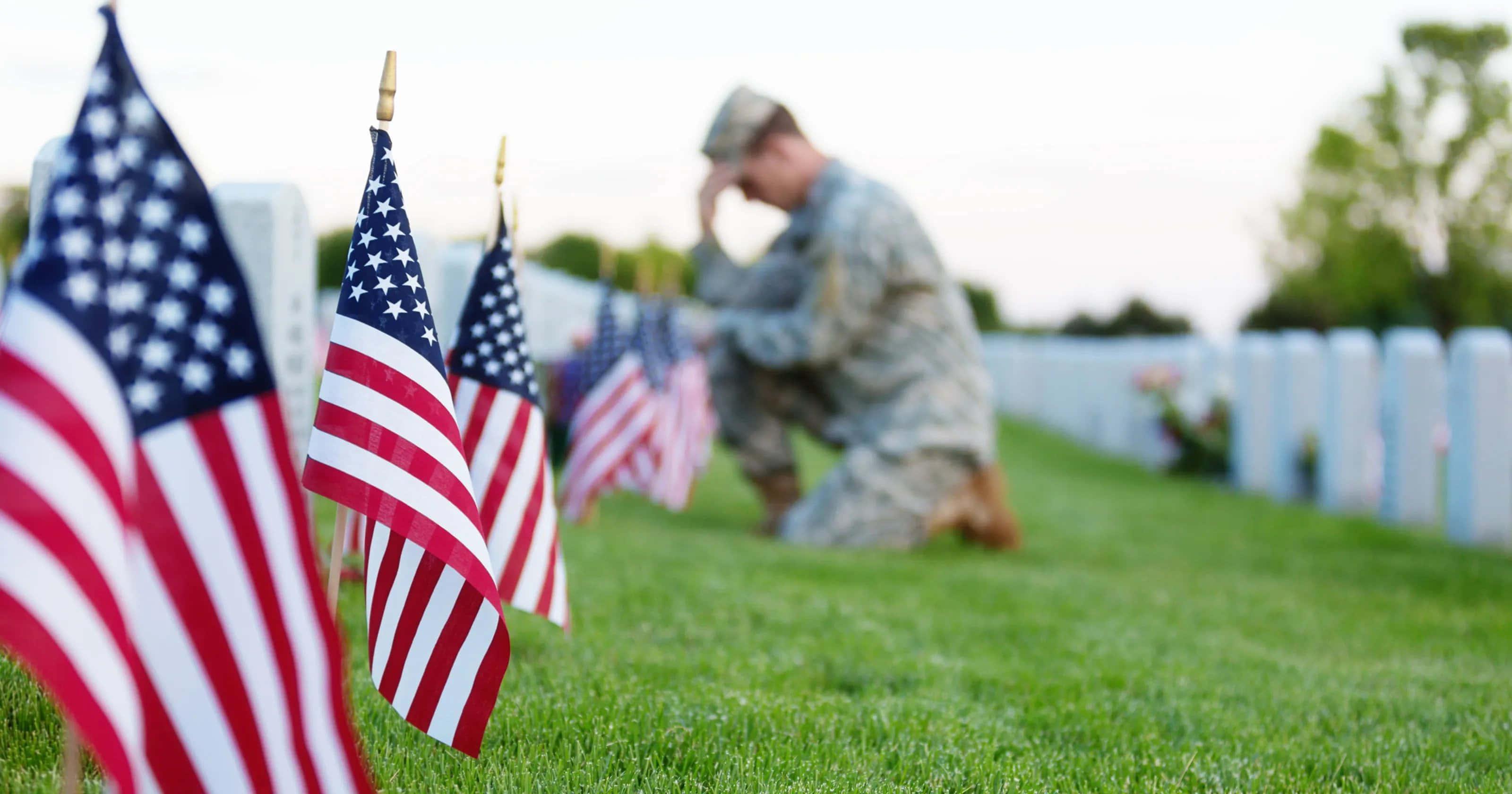A Sea of Red and White for Memorial Day — 3200x1680 wallpaper