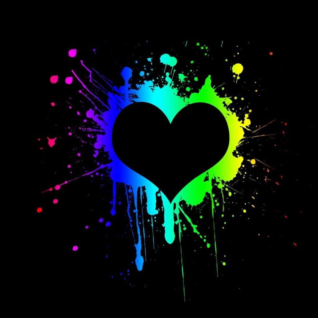 A shattered heart in darkness — 1024x1024 wallpaper