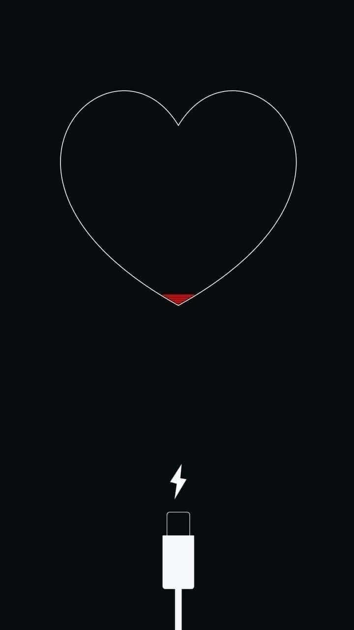 A shattered heart in darkness — 720x1280 wallpaper
