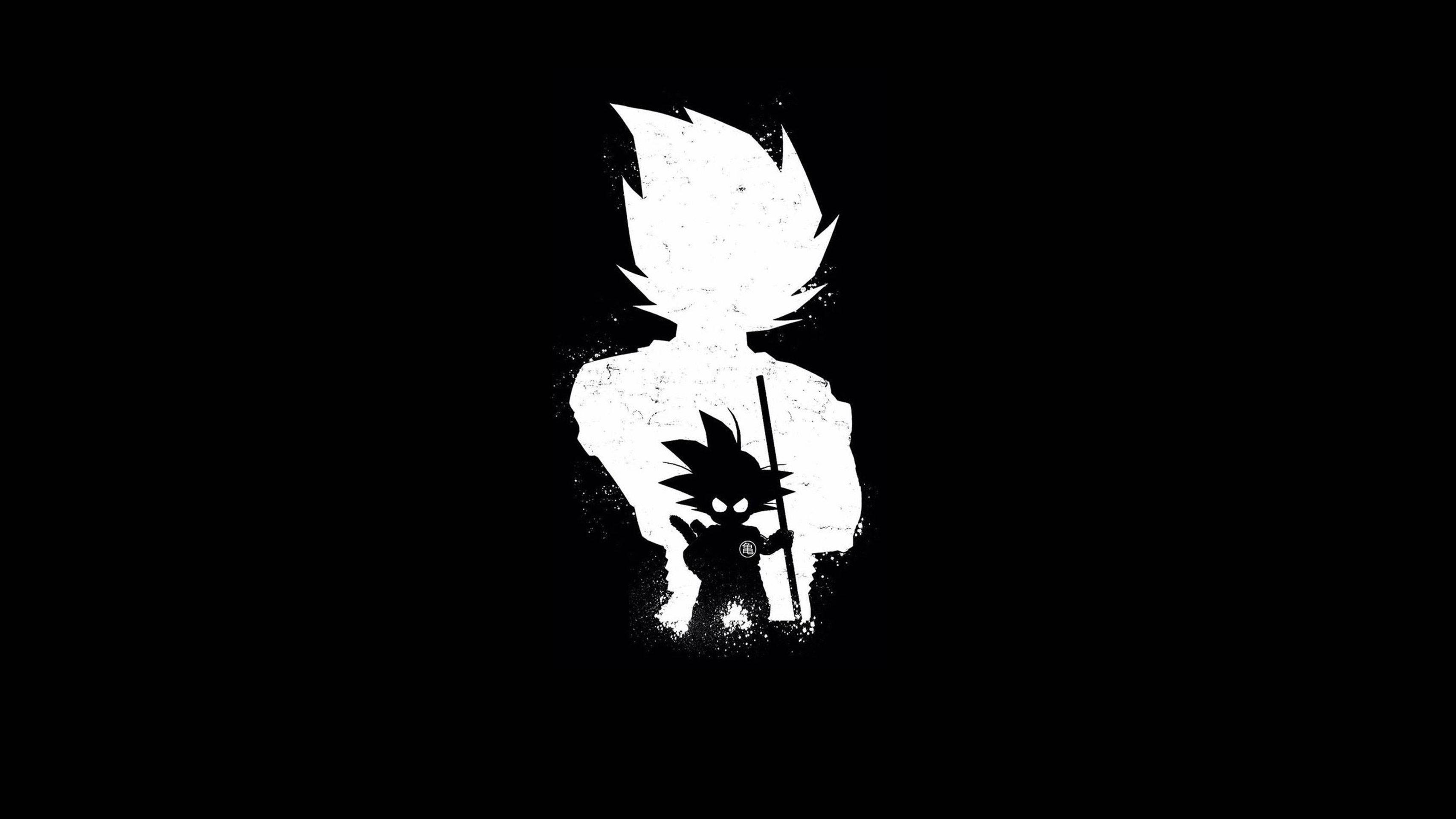 A Silhouette of Goku Black — 3413x1920 wallpaper