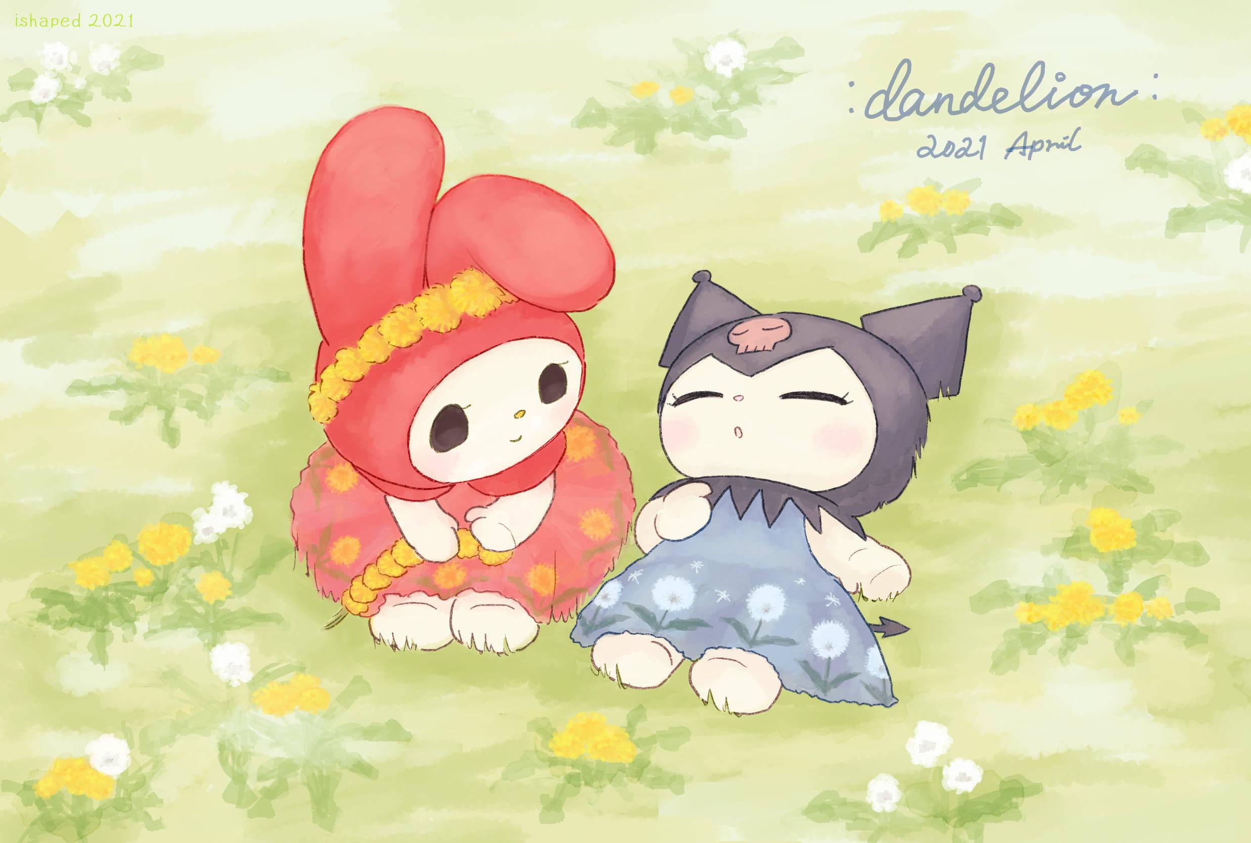 A Sleeping My Melody Kuromi — 2474x1668 wallpaper