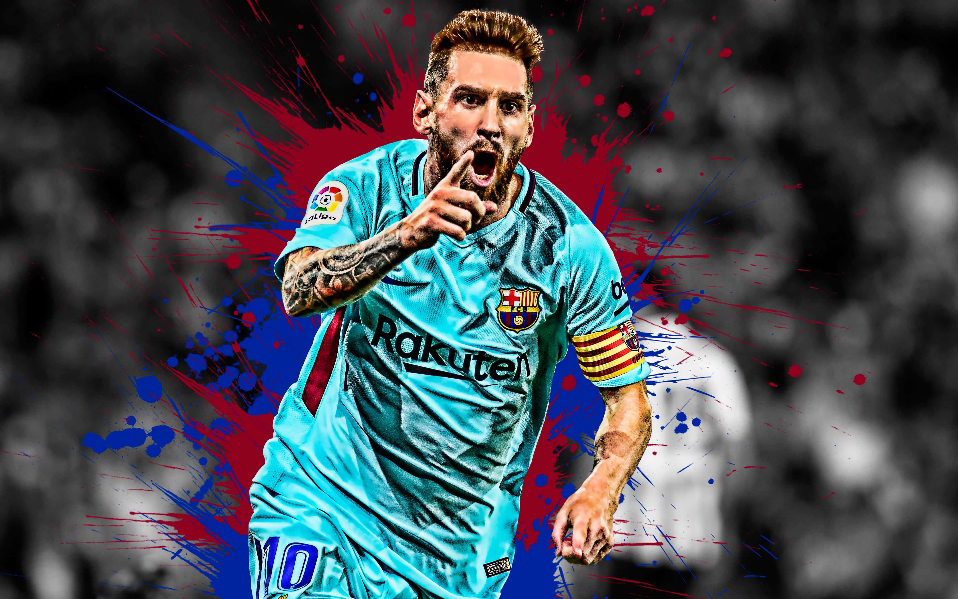 a soccer player is holding a ball — 3840x2400 wallpaper