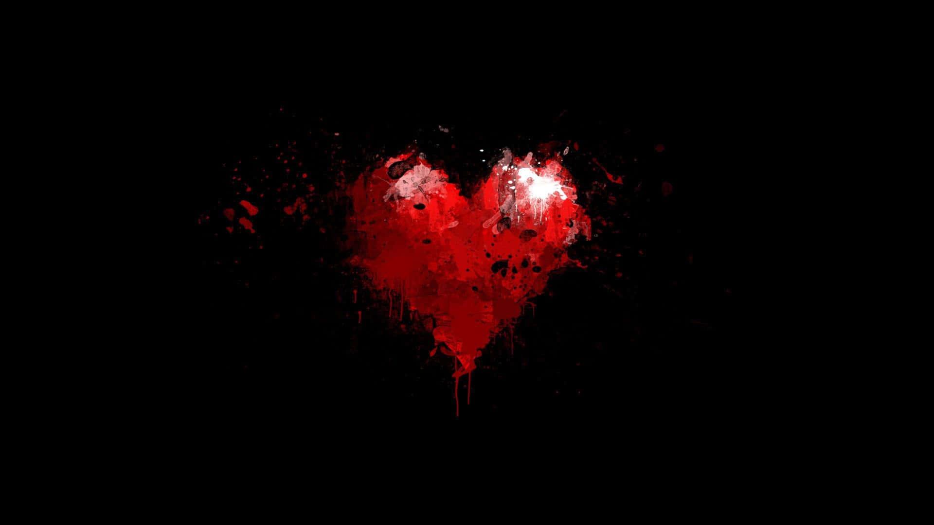 A Solitary Broken Heart in Darkness — 1920x1080 wallpaper