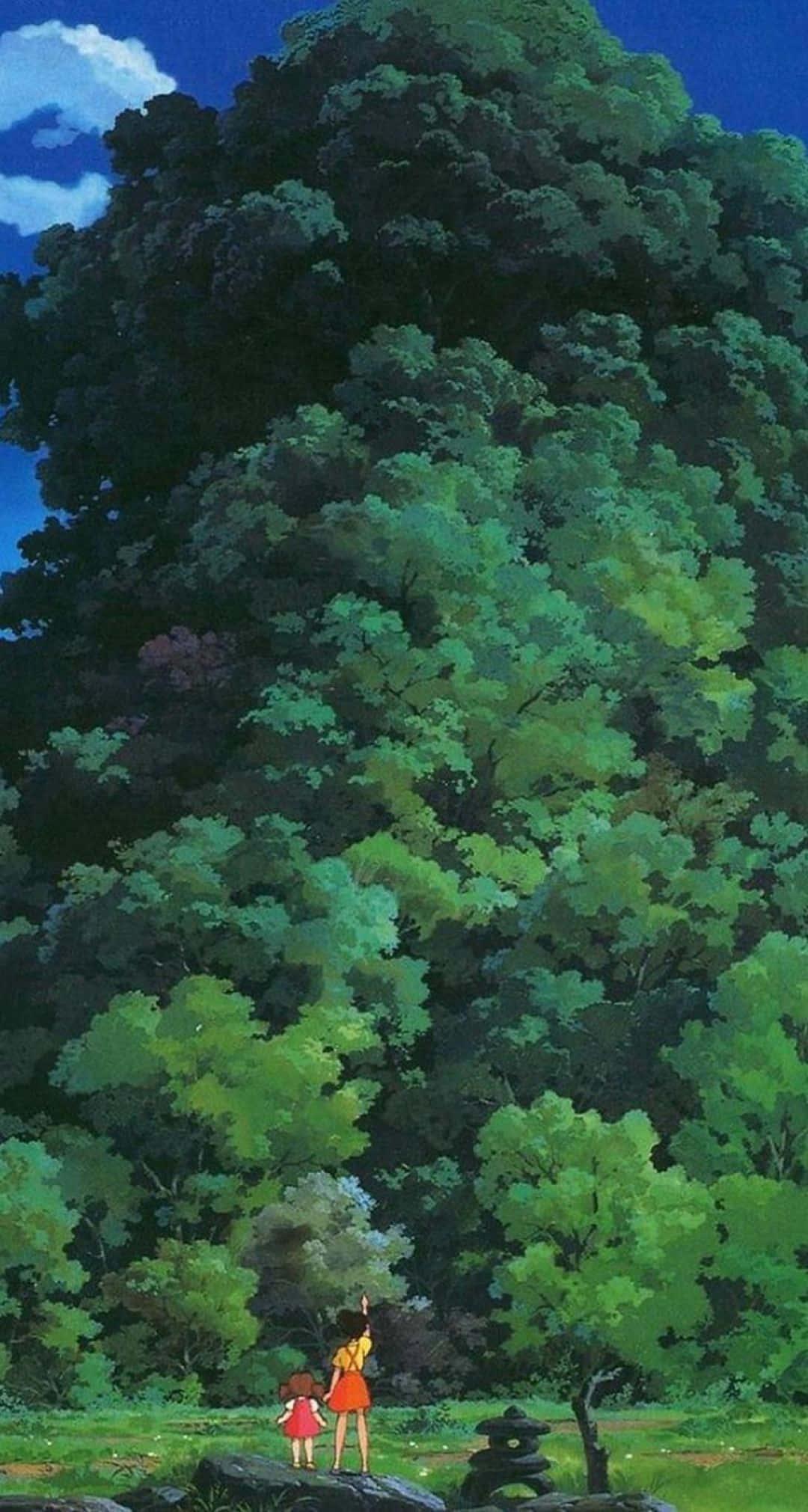 A spirited aesthetic of anime dream — 1080x2021 wallpaper