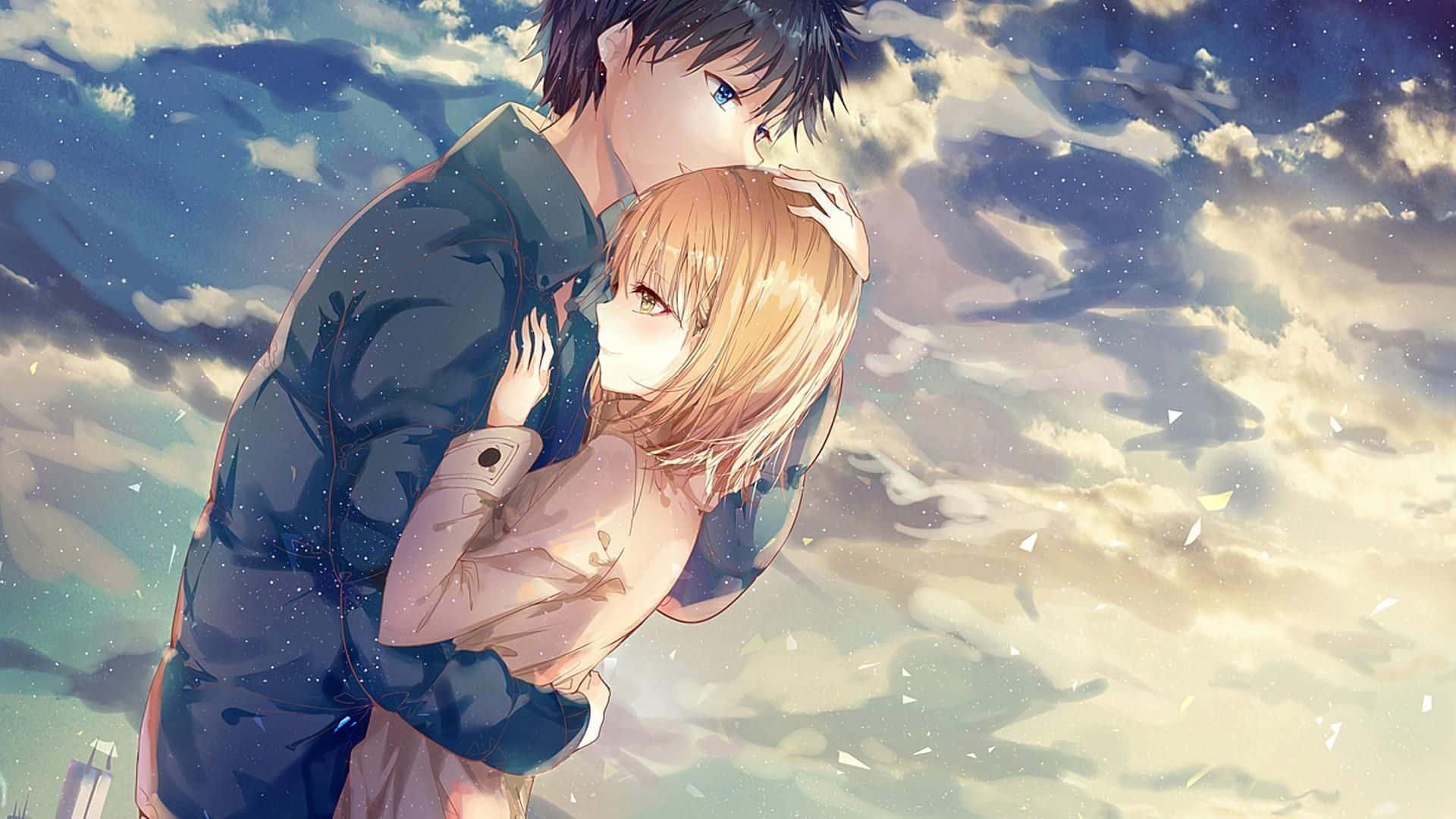 A sweet couple sharing a tender moment — 1920x1080 wallpaper