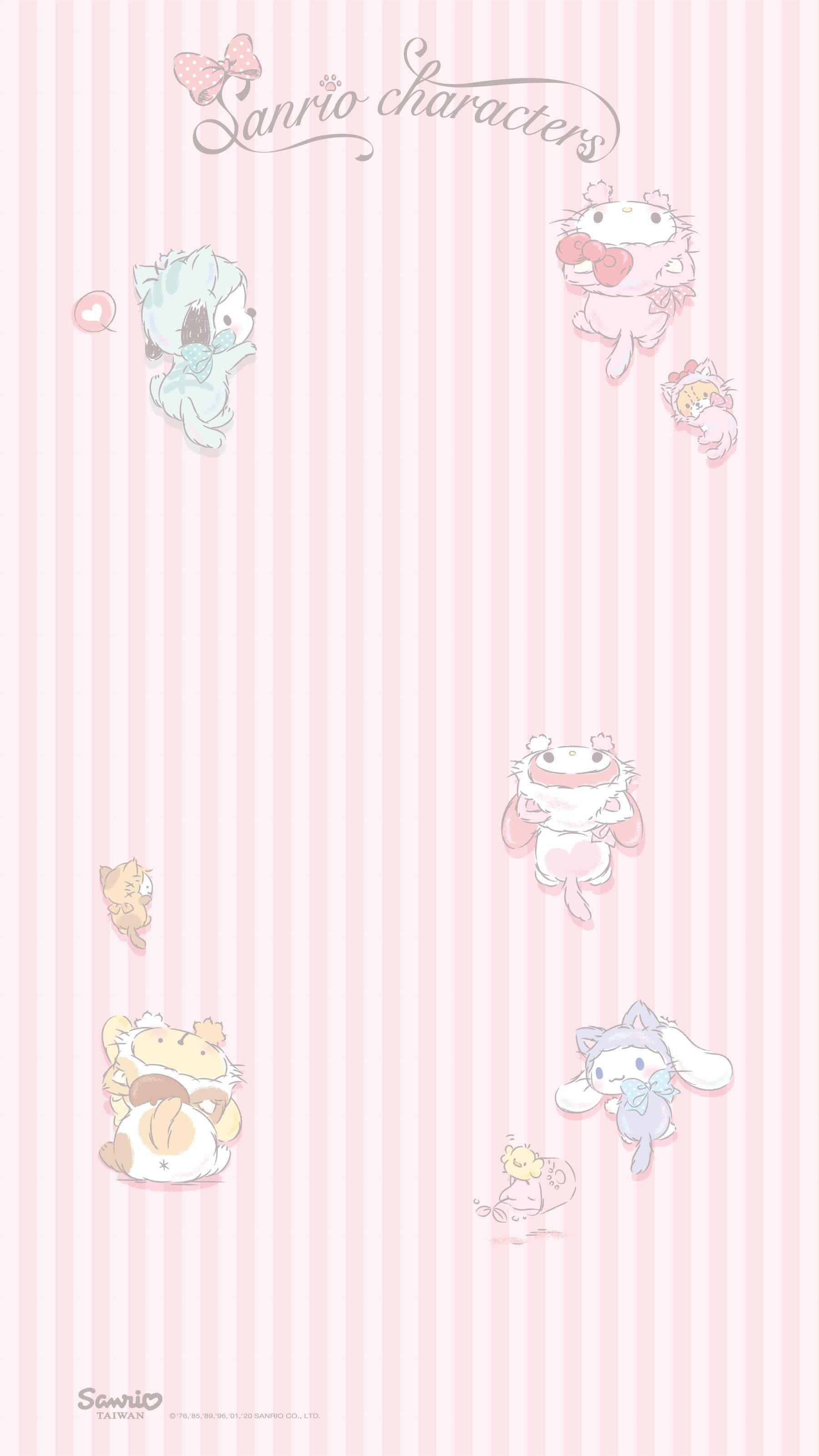 A sweet moment with Cute Sanrio — 1801x3201 wallpaper