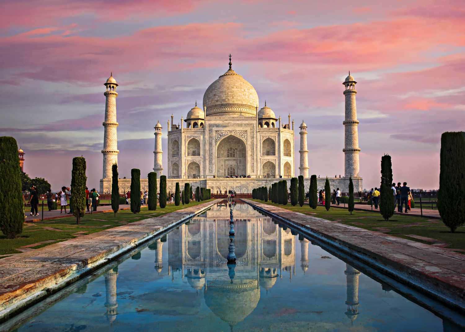 a taj mahal at sunset — 1500x1070 wallpaper