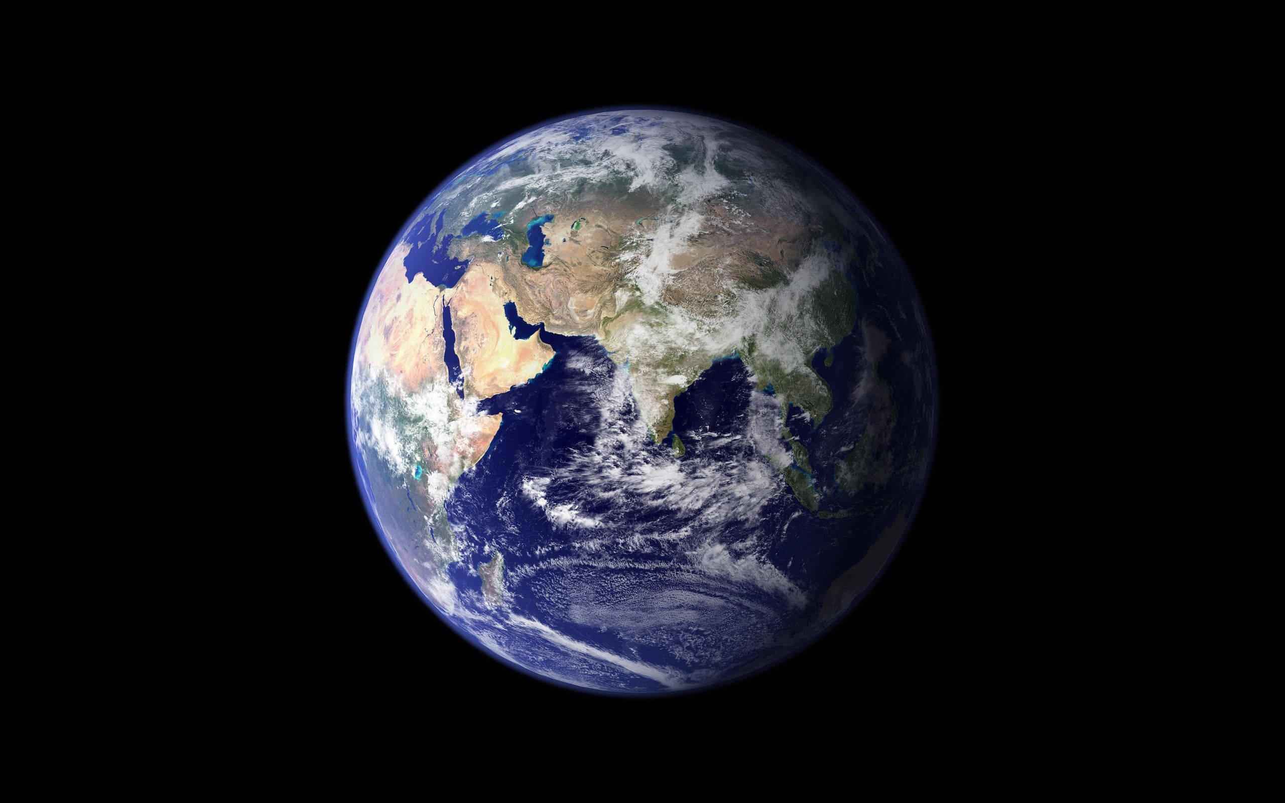 A view of beautiful Earth from space — 2560x1600 wallpaper