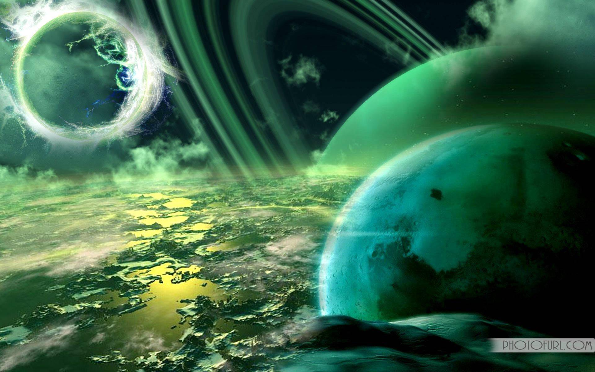 A view of the magical solar system — 1920x1200 wallpaper