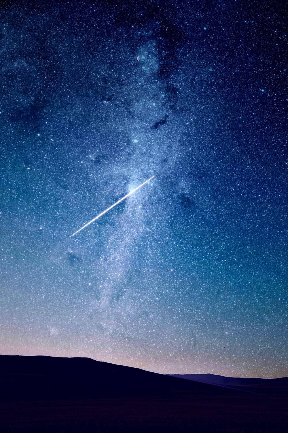 A view of the starry night sky from a phone running Android. — 1000x1506 wallpaper