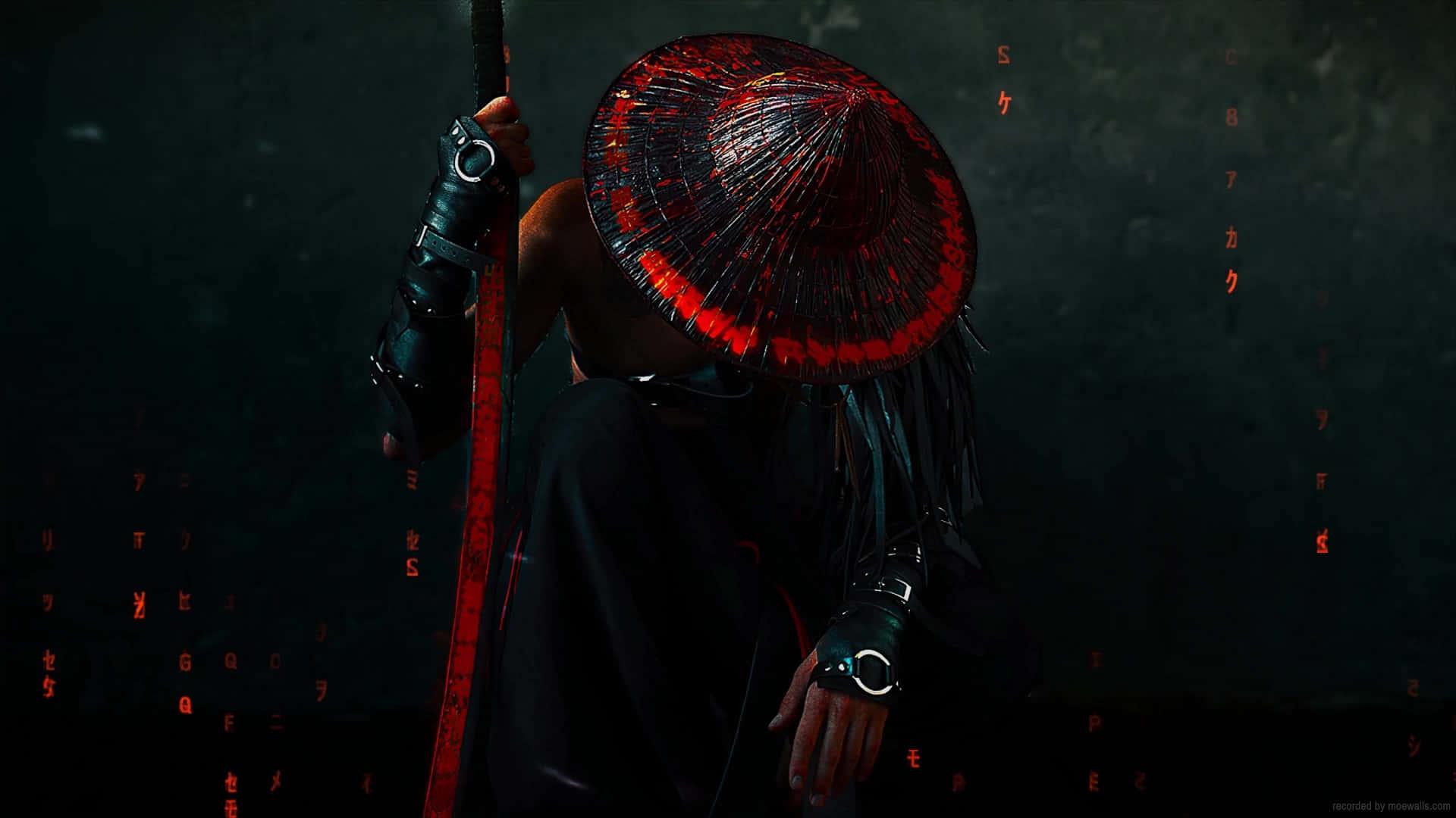 A warrior in armor with a katana in hand, ready to take on any obstacle. — 1920x1080 wallpaper