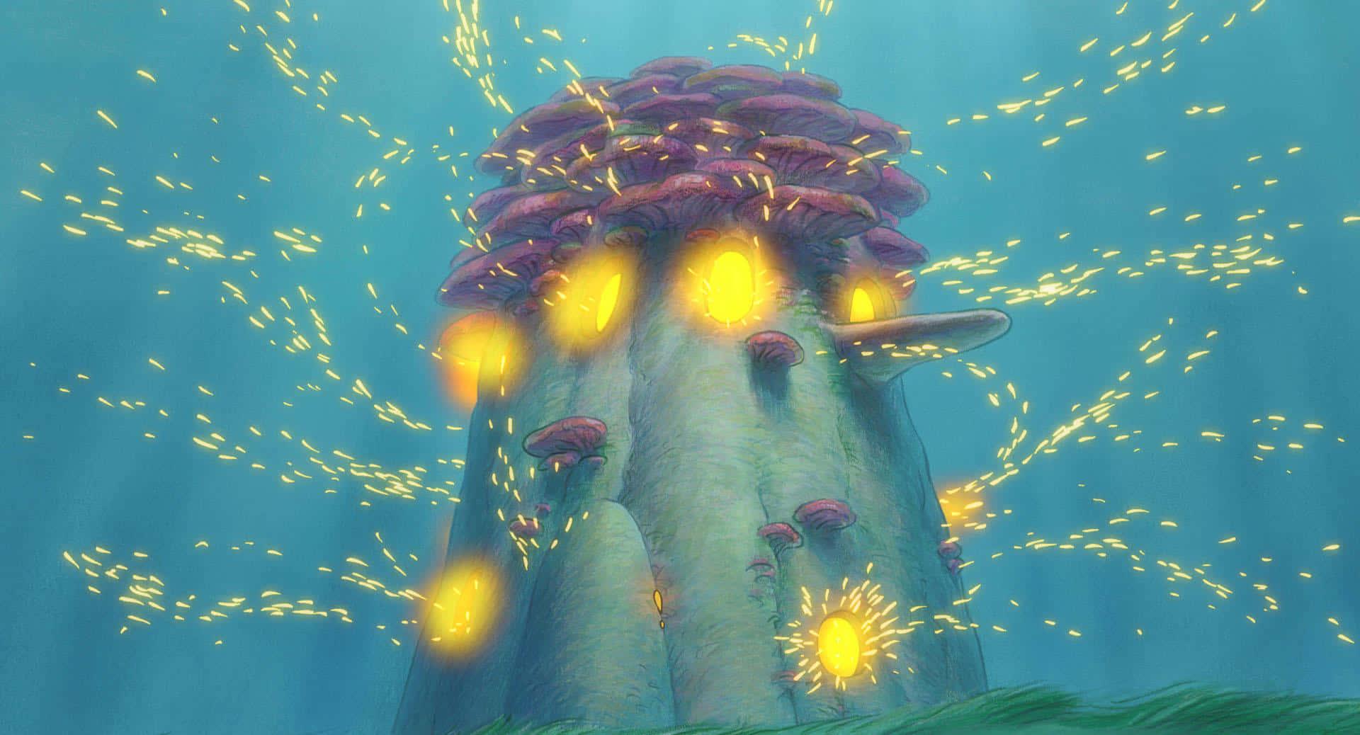 A whimsical world - Studio Ghibli inspired scenic background — 1920x1038 wallpaper