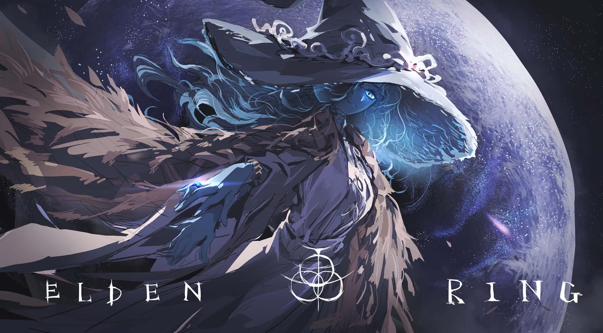 a woman in a hat and a hat with the words elven ring — 2000x1105 wallpaper