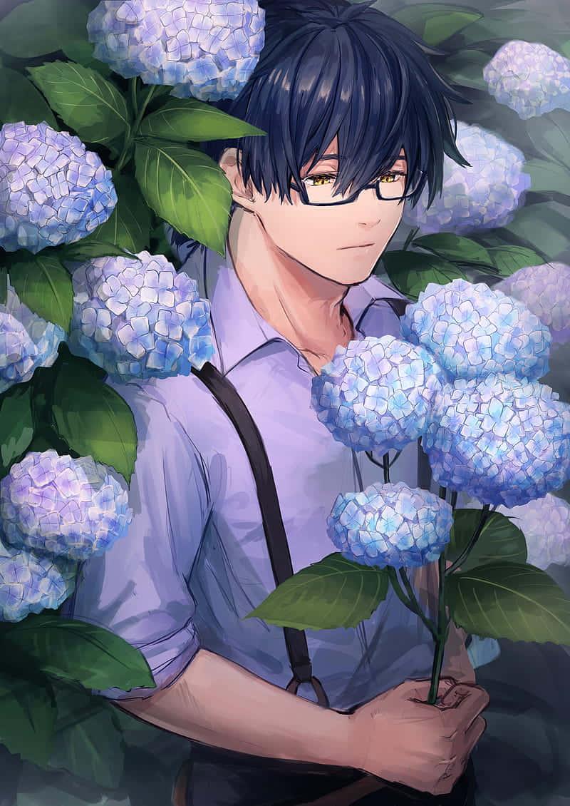 A Young Anime Boy Journeying Through Life — 800x1130 wallpaper