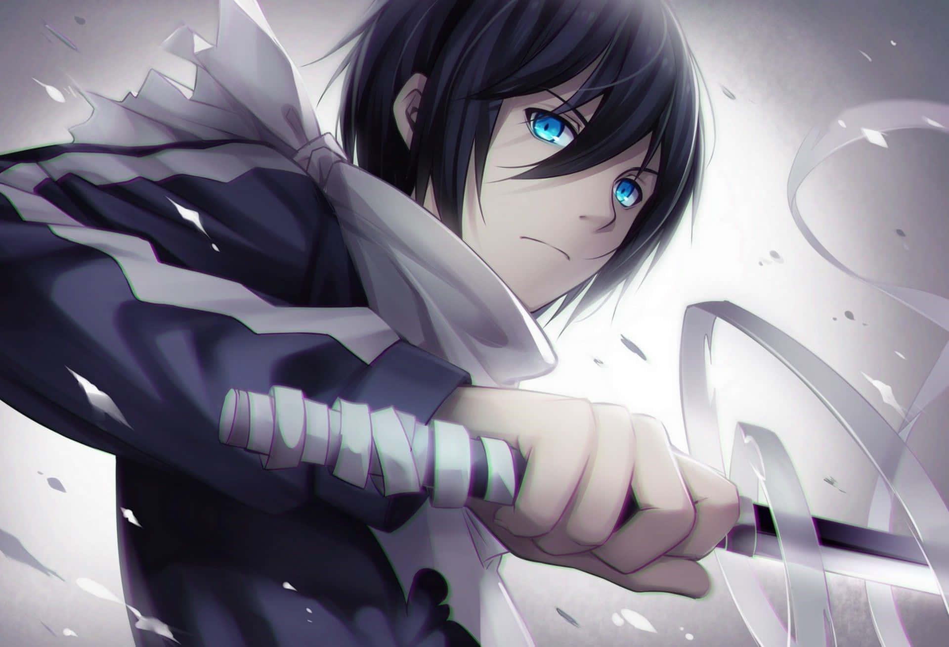 A young anime boy with a determined look on his face — 1920x1308 wallpaper