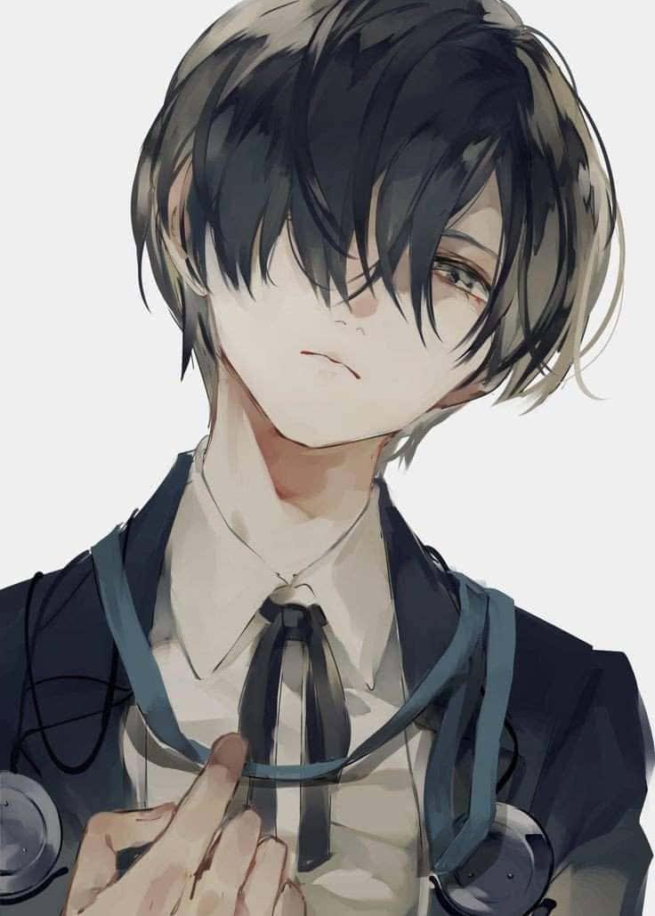 A young Anime Boy with his eyes set on the next adventure. — 736x1029 wallpaper
