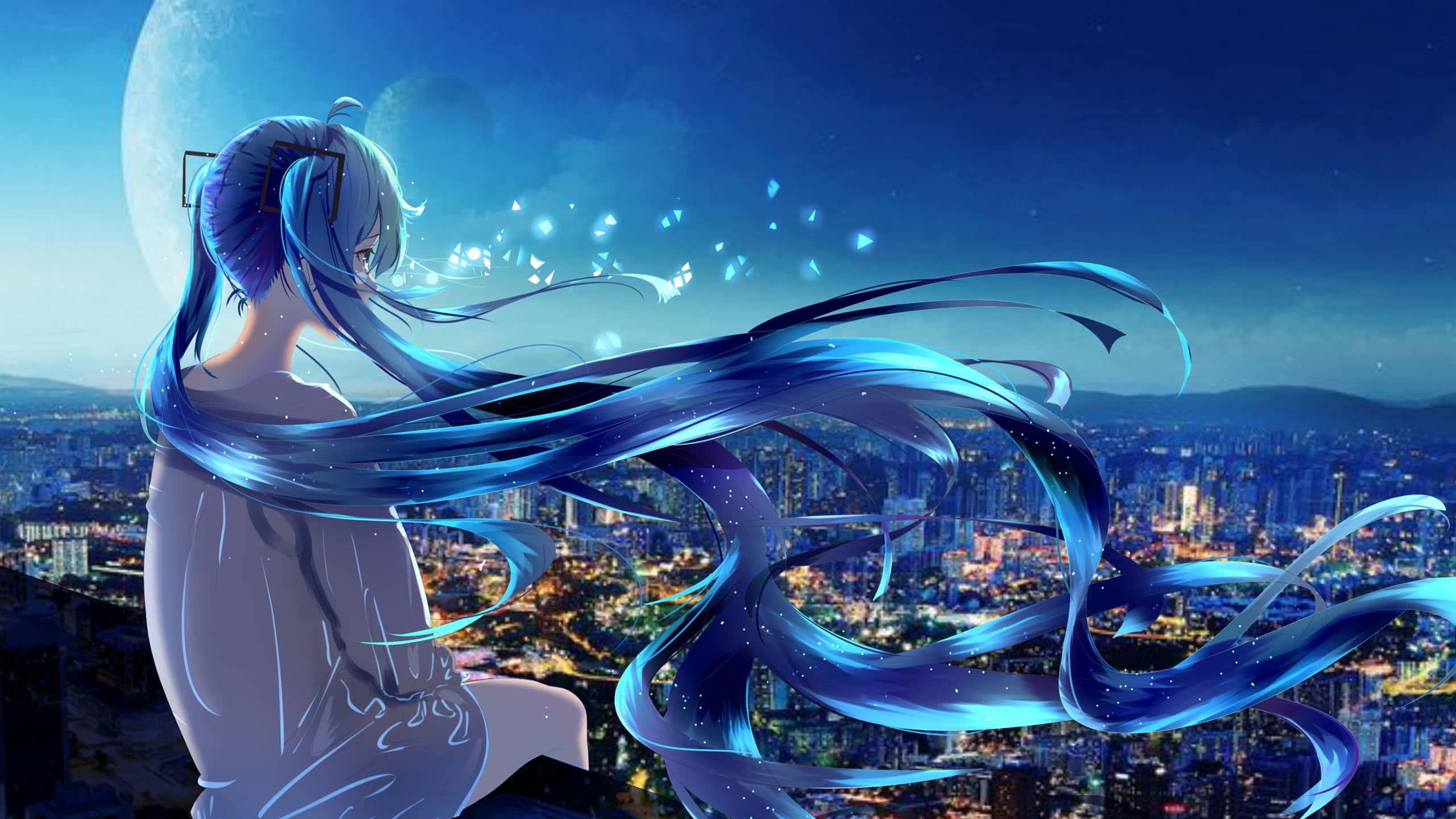 A Young Girl in an Anime Inspired Outfit — 2560x1440 wallpaper