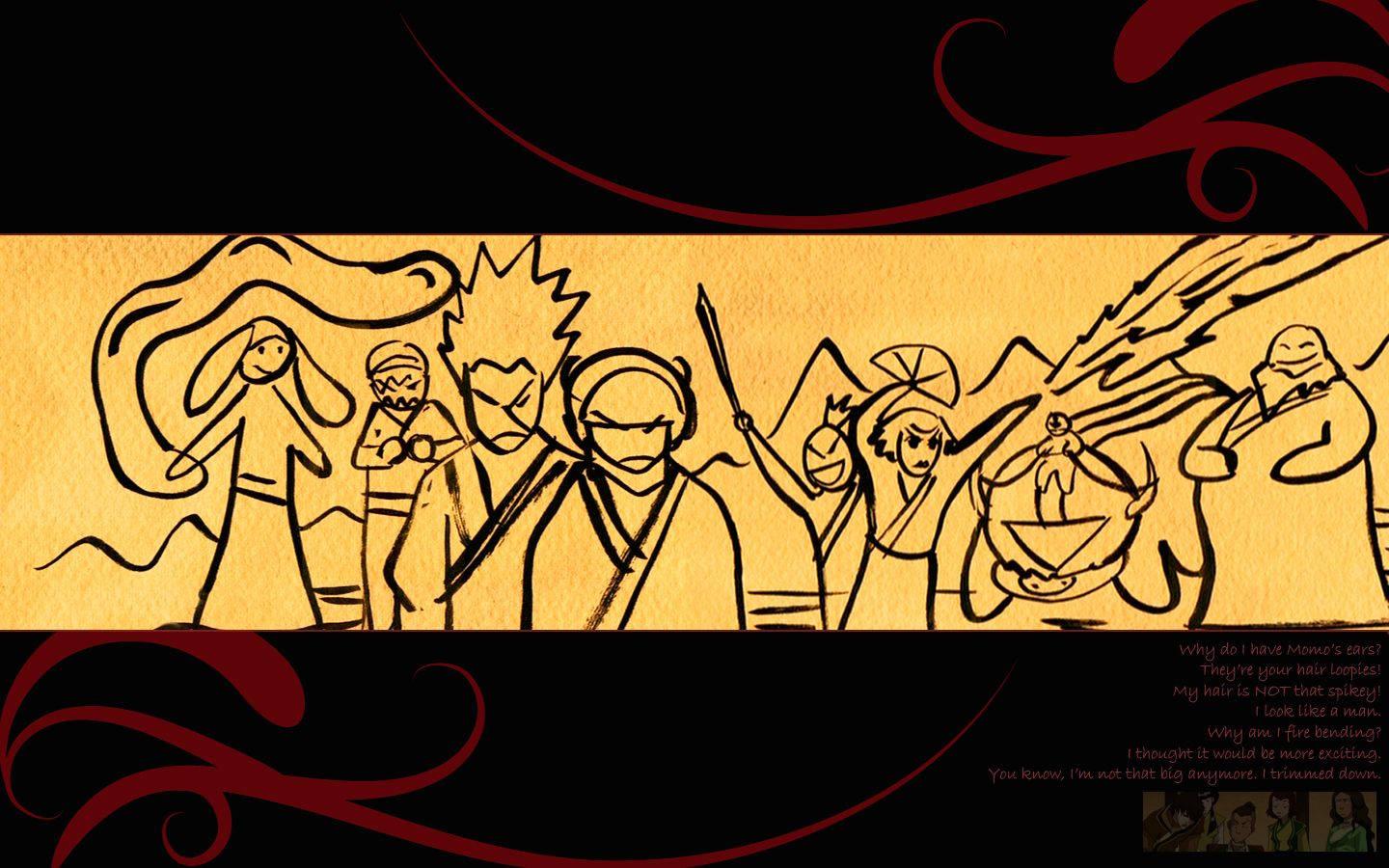 Aang's Journey in Avatar The Last Airbender — 1440x900 wallpaper